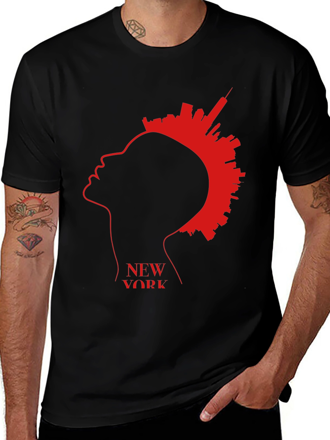 New York Skyline Silhouette T-Shirt