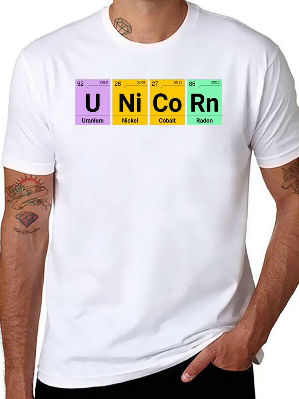 Unicorn Periodic Table Elements T-Shirt