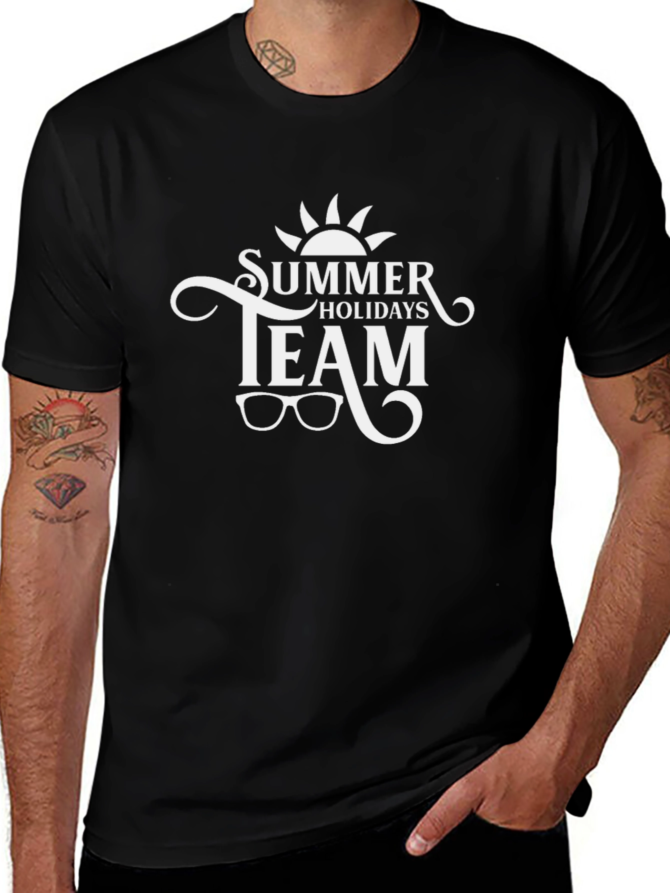 Summer Holidays Team Black T-Shirt