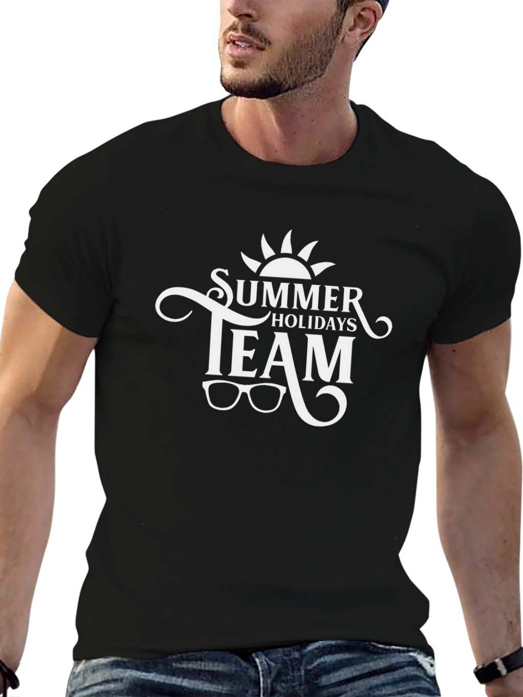 Summer Holidays Team Black T-Shirt