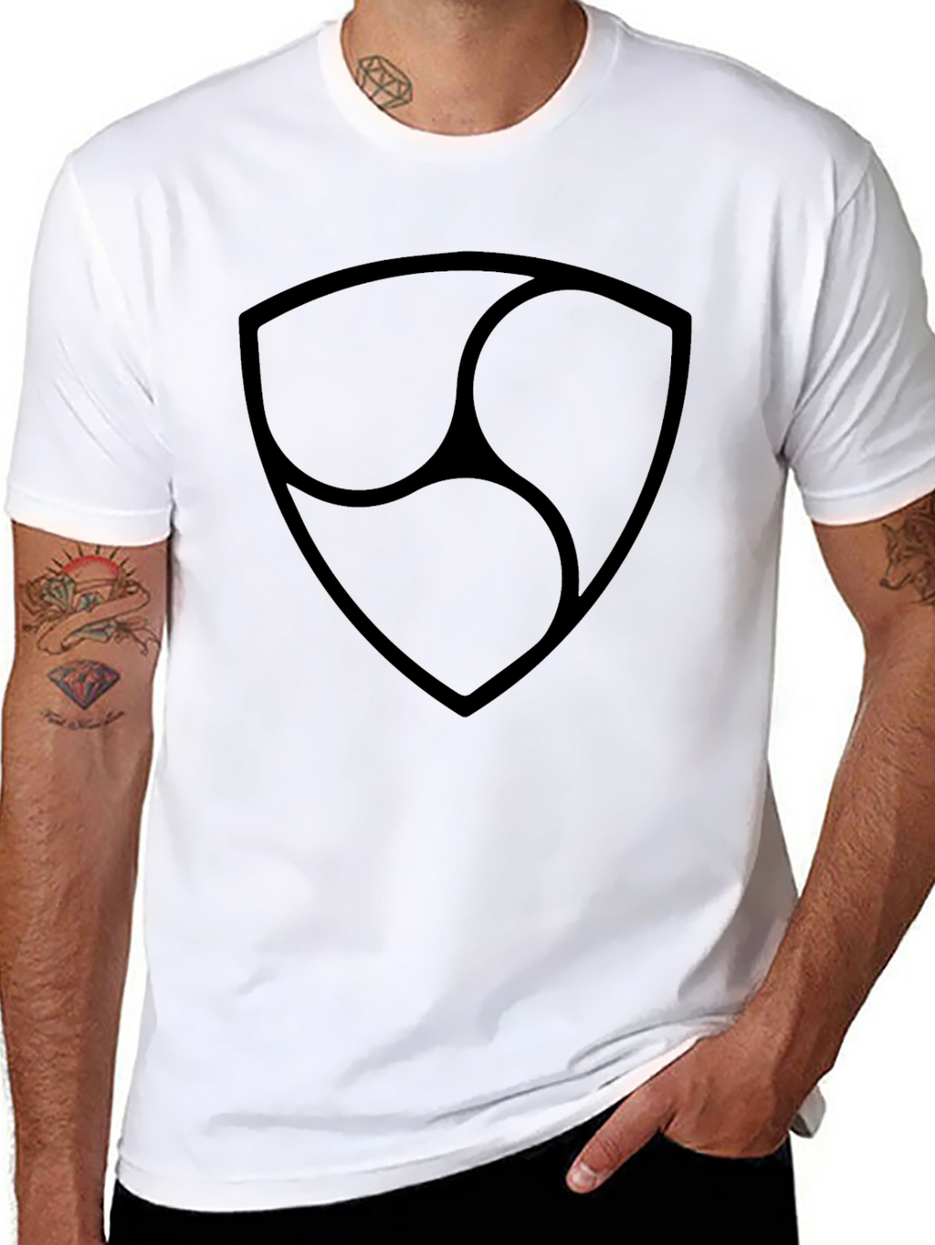 Black Nem Symbol T-Shirt - Casual Style