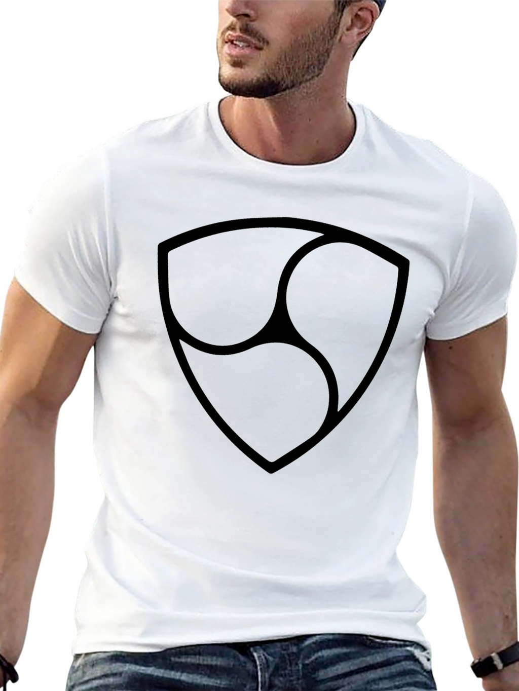 Black Nem Symbol T-Shirt - Casual Style
