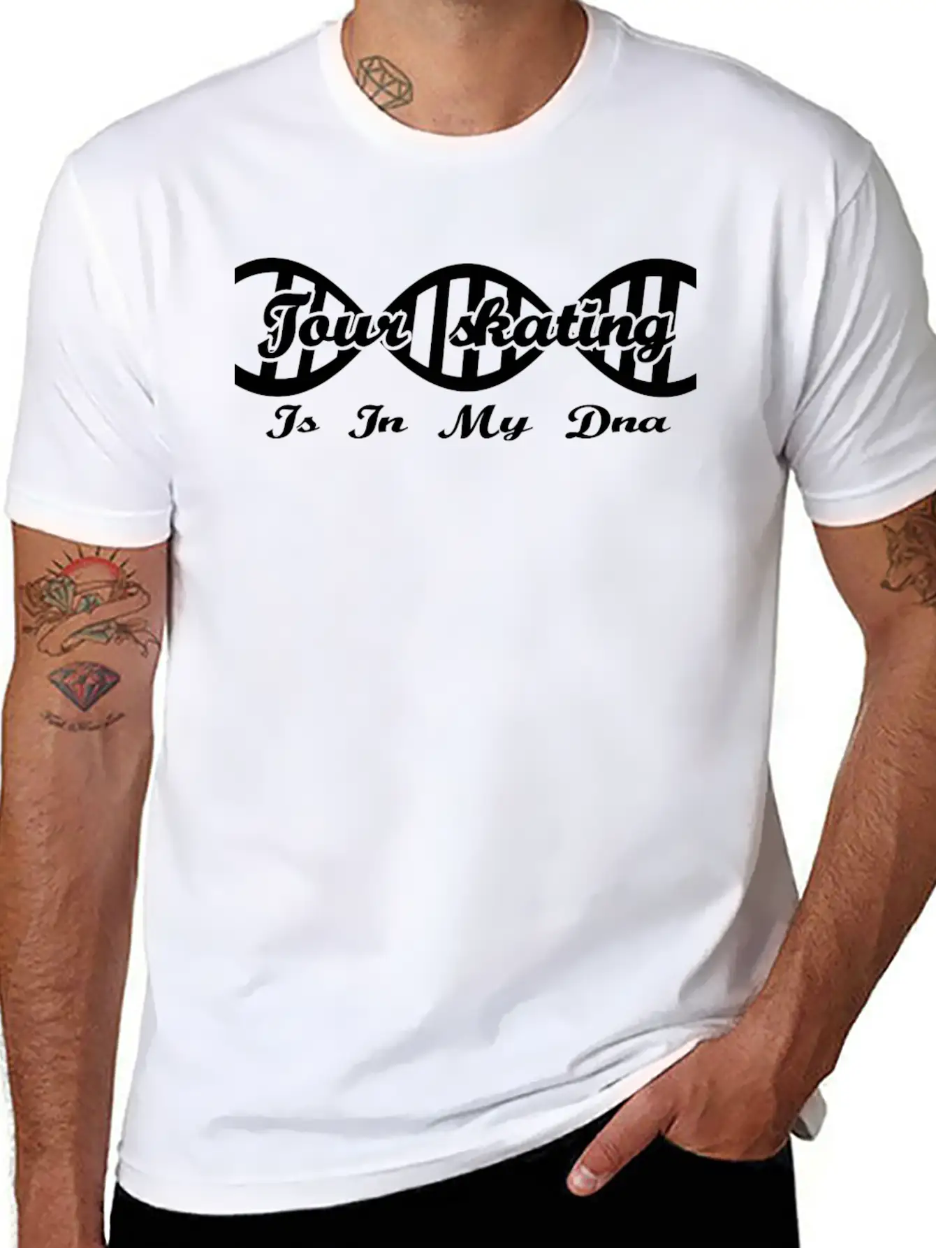 Dna Dns Evolution Geschenk Hobby Tour Skating Timeless Short Sleeve Tee – Comfy And Minimalist Design