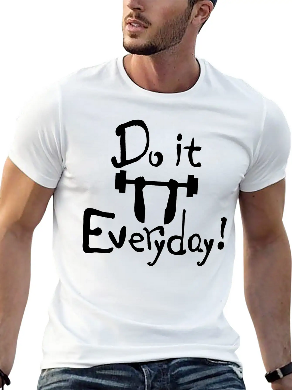 Do It Everyday Exercise Relaxed Everyday Tee – Lightweight And Durable Cotton