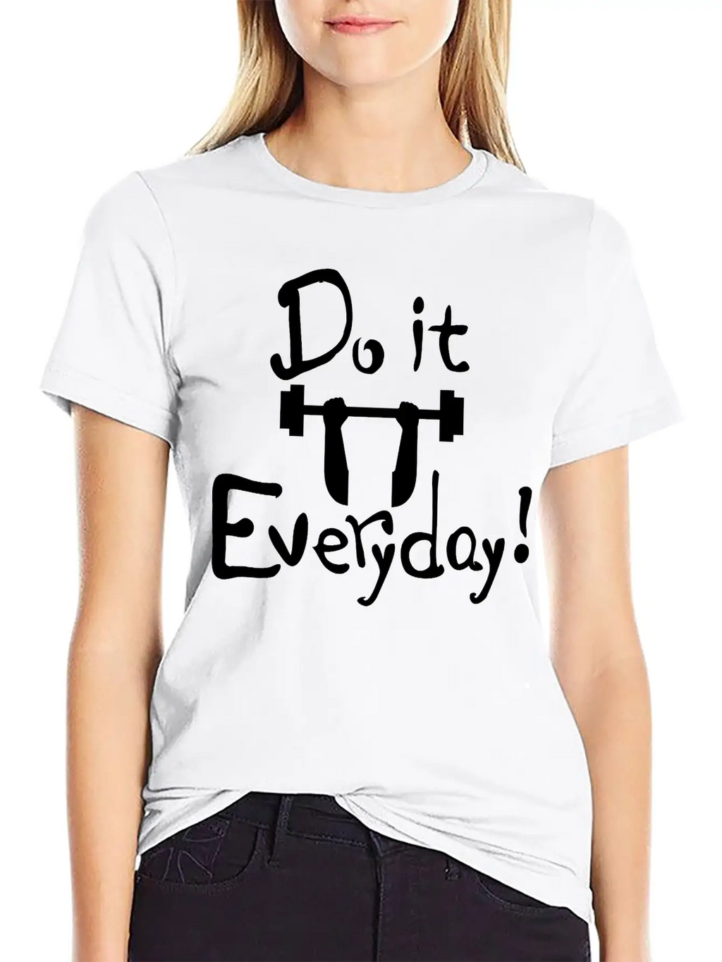 Do It Everyday Exercise Relaxed Everyday Tee – Lightweight And Durable Cotton
