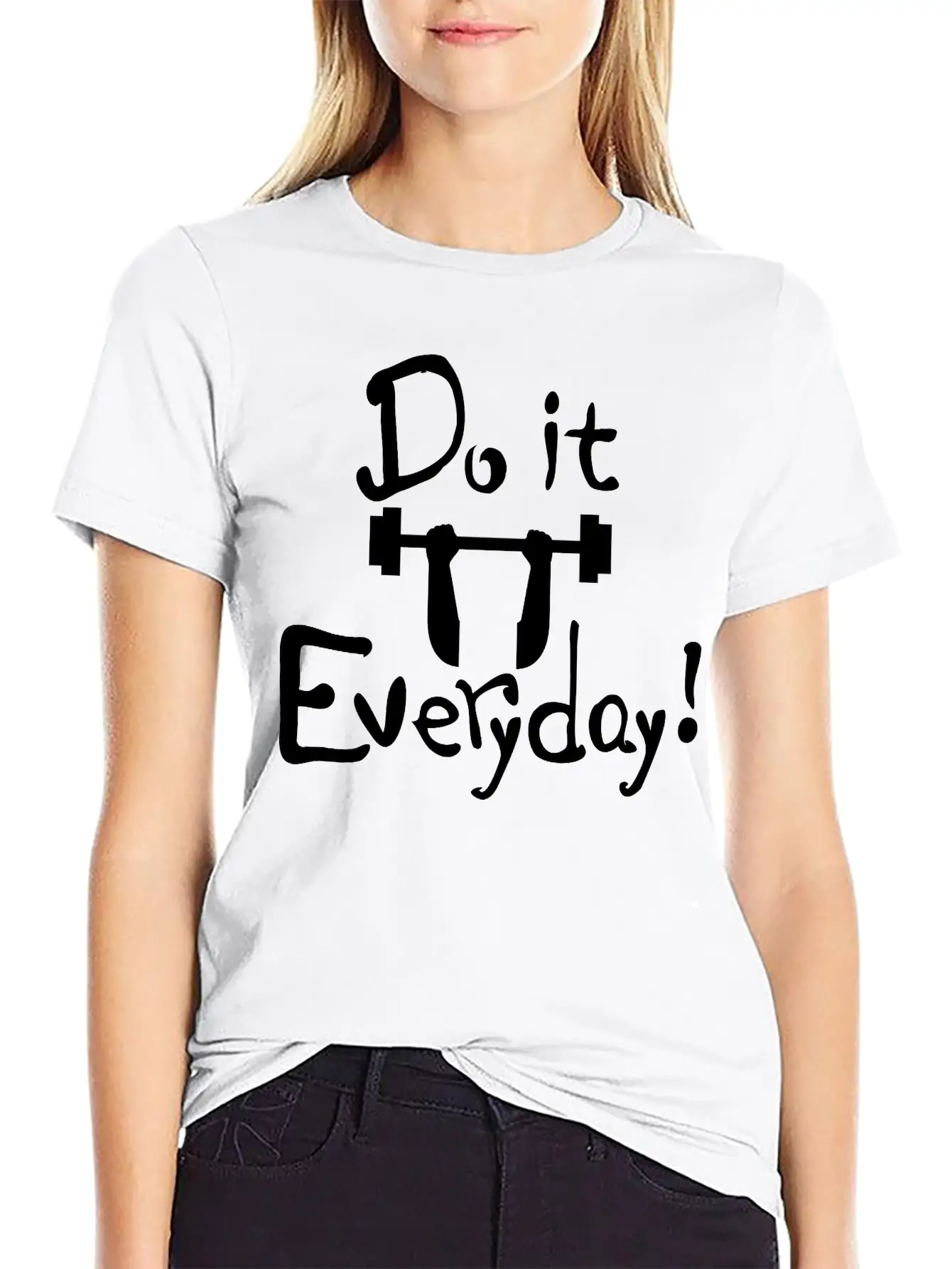 Do It Everyday Exercise Relaxed Everyday Tee – Lightweight And Durable Cotton