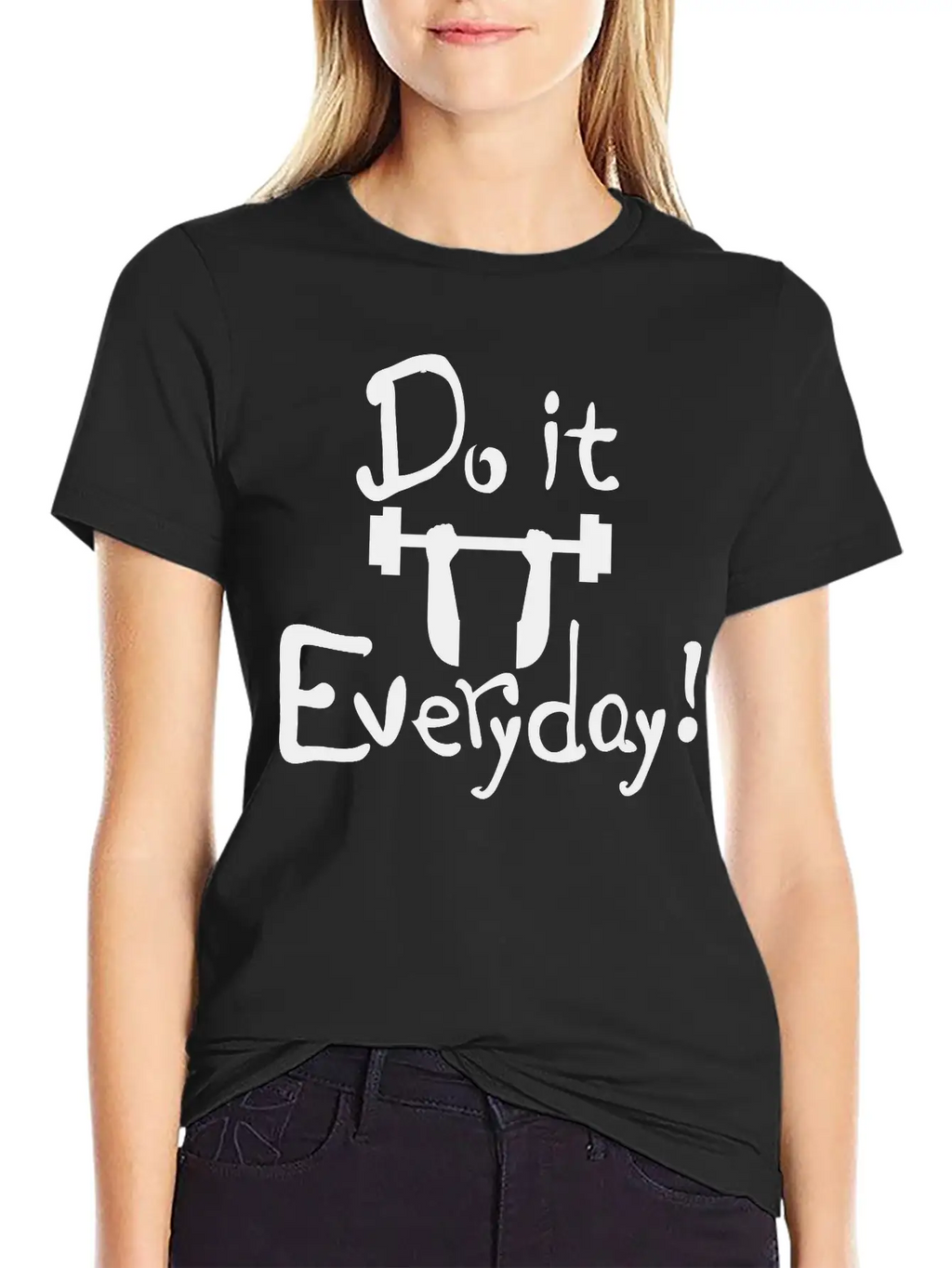 Do It Everyday Exercise Relaxed Everyday Tee – Lightweight And Durable Cotton