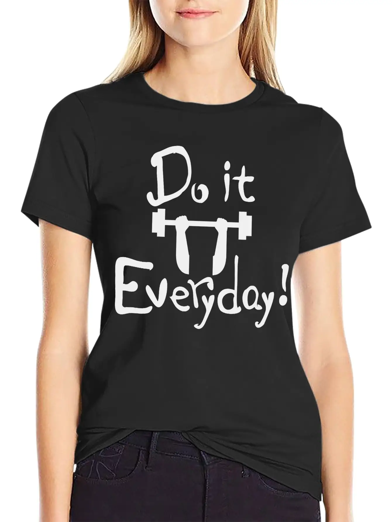Do It Everyday Exercise Relaxed Everyday Tee – Lightweight And Durable Cotton