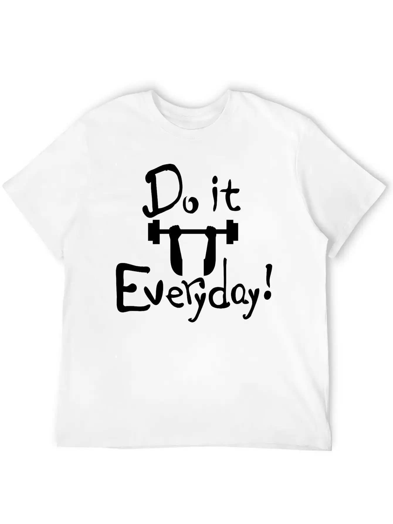 Do It Everyday Exercise Relaxed Everyday Tee – Lightweight And Durable Cotton