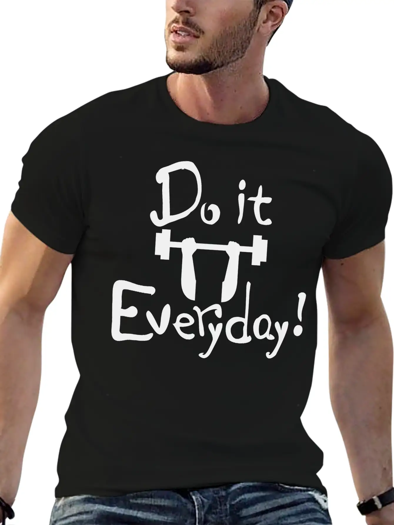 Do It Everyday Exercise Relaxed Everyday Tee – Lightweight And Durable Cotton