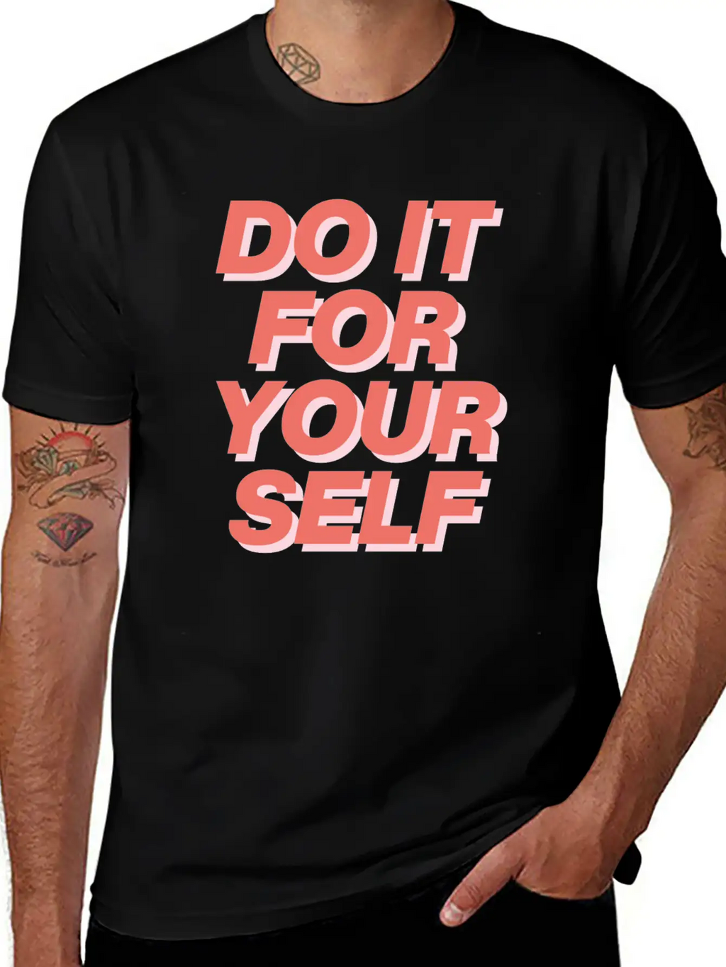 DO IT FOR YOUR SELF Essential Cotton Tee For Daily Outfits – Unisex Style