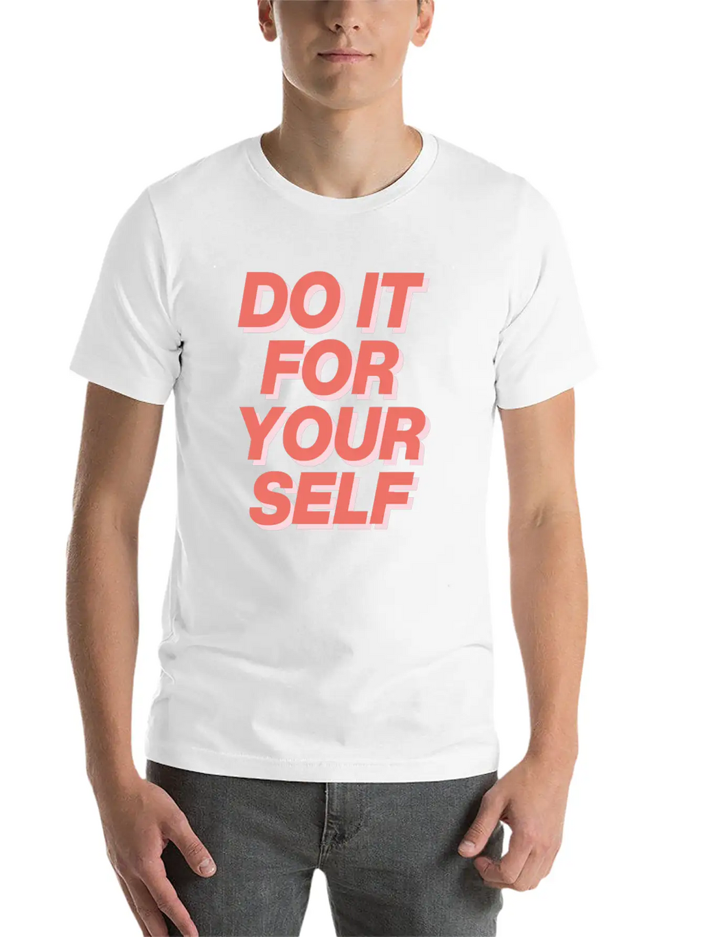DO IT FOR YOUR SELF Essential Cotton Tee For Daily Outfits – Unisex Style