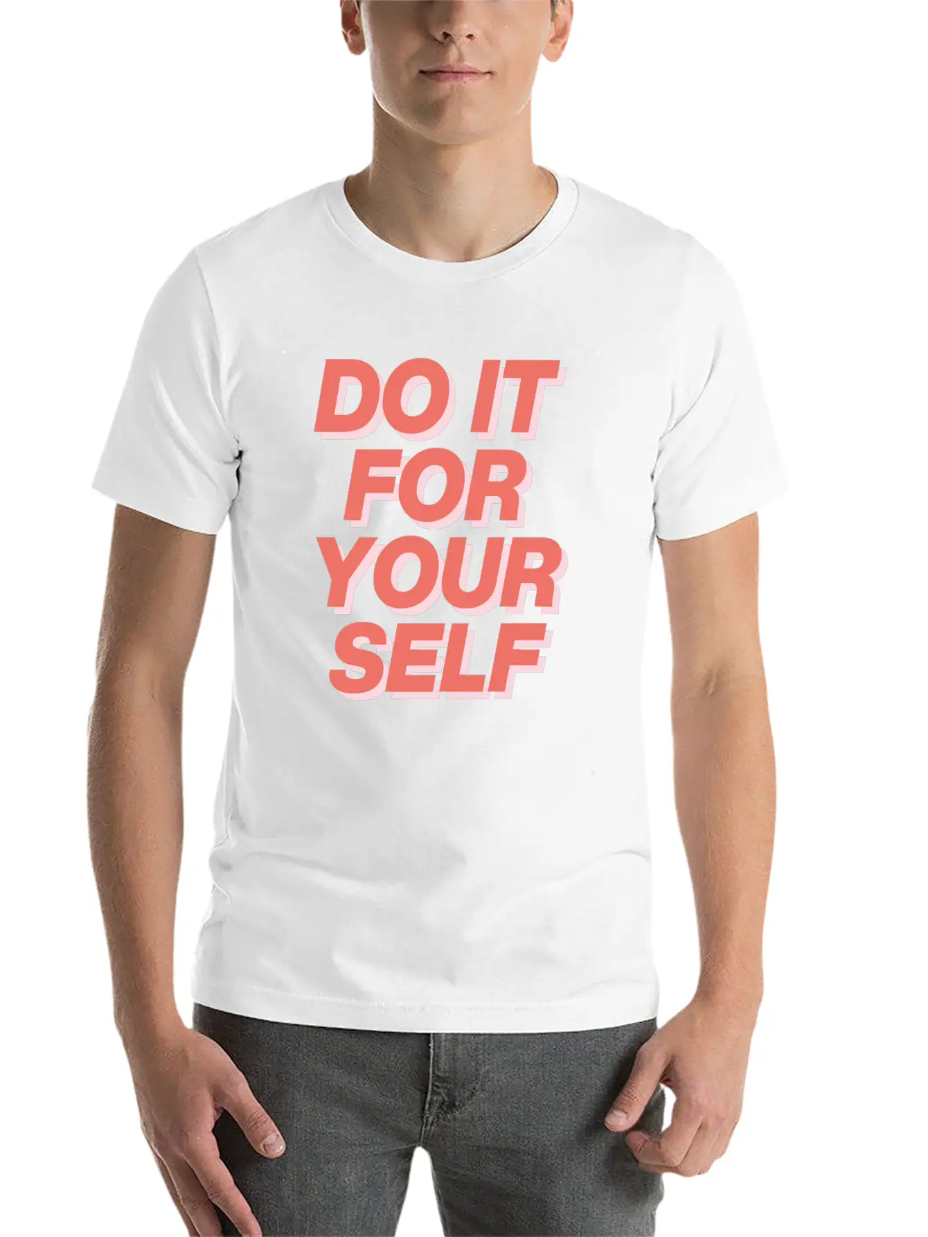 DO IT FOR YOUR SELF Essential Cotton Tee For Daily Outfits – Unisex Style