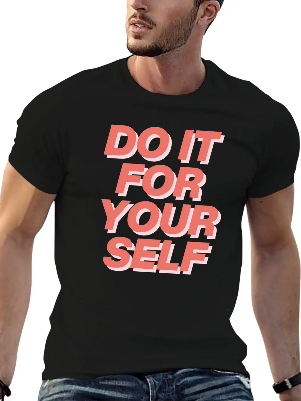 DO IT FOR YOUR SELF Essential Cotton Tee For Daily Outfits – Unisex Style