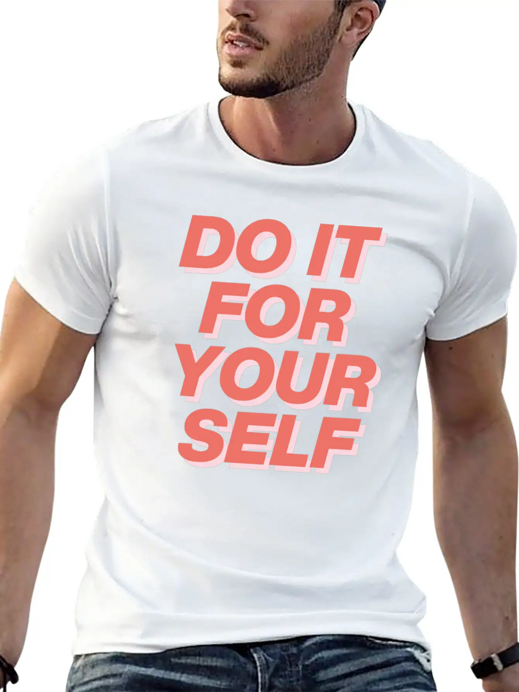 DO IT FOR YOUR SELF Essential Cotton Tee For Daily Outfits – Unisex Style
