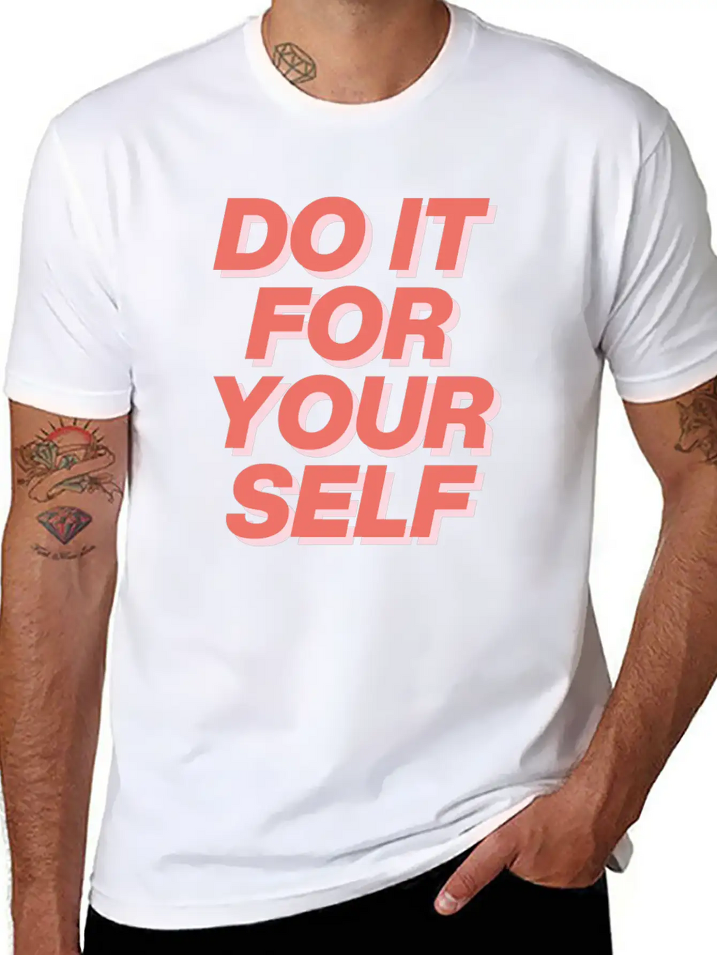 DO IT FOR YOUR SELF Essential Cotton Tee For Daily Outfits – Unisex Style