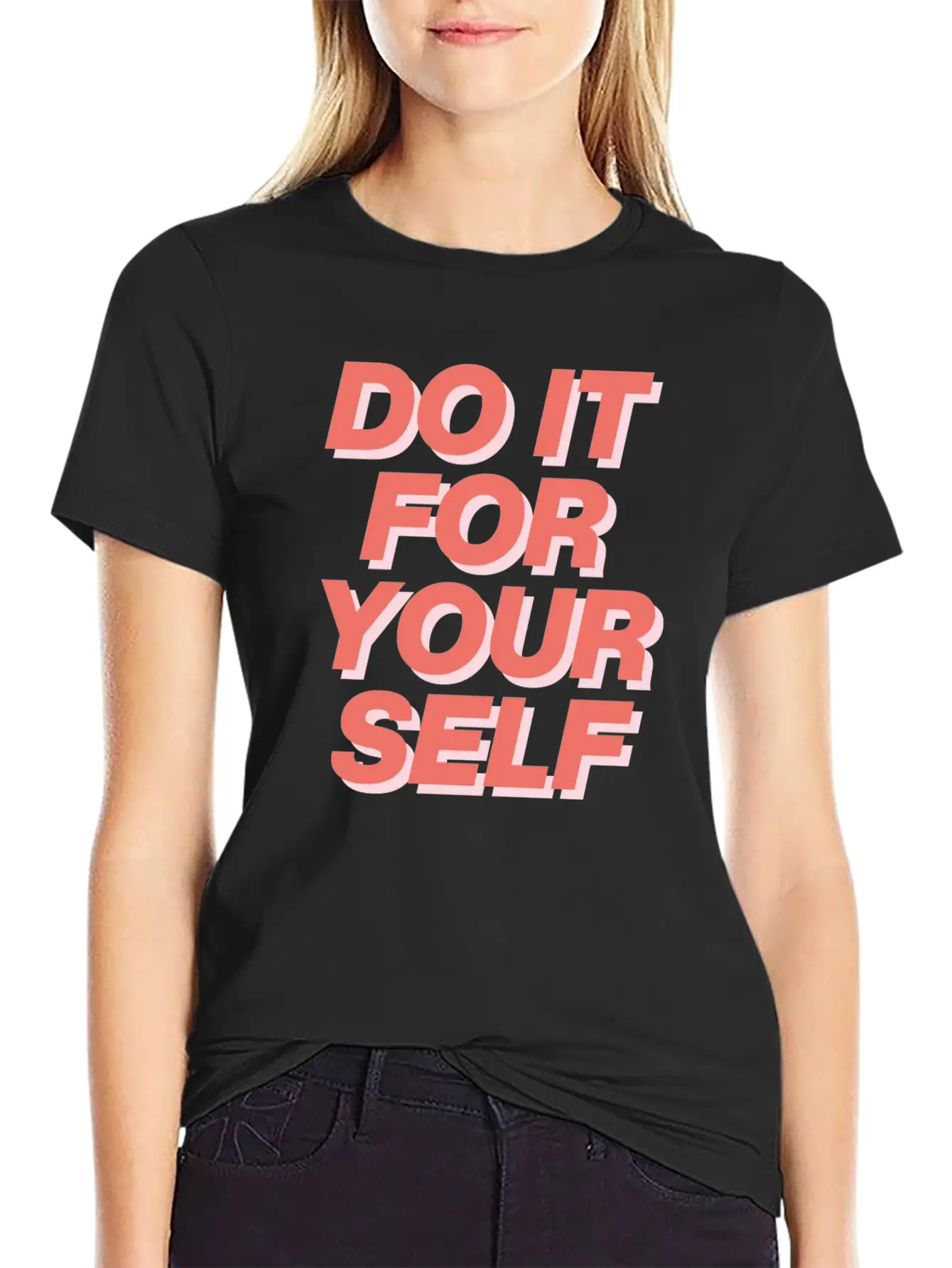DO IT FOR YOUR SELF Essential Cotton Tee For Daily Outfits – Unisex Style