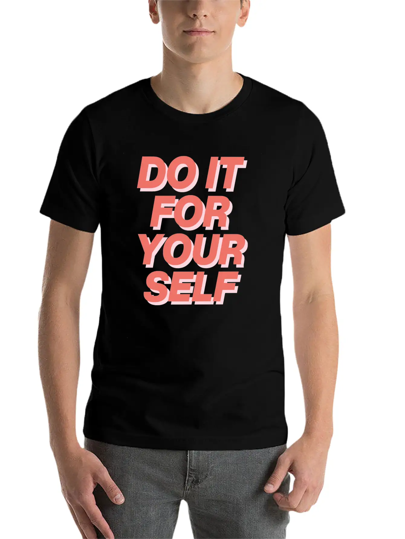 DO IT FOR YOUR SELF Essential Cotton Tee For Daily Outfits – Unisex Style