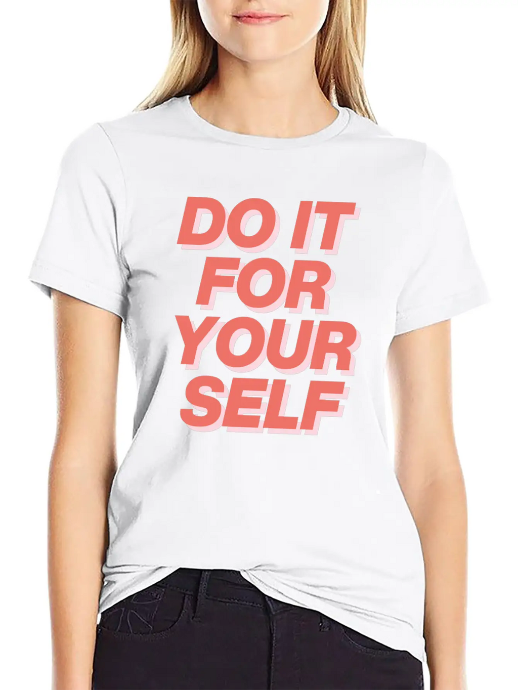 DO IT FOR YOUR SELF Essential Cotton Tee For Daily Outfits – Unisex Style