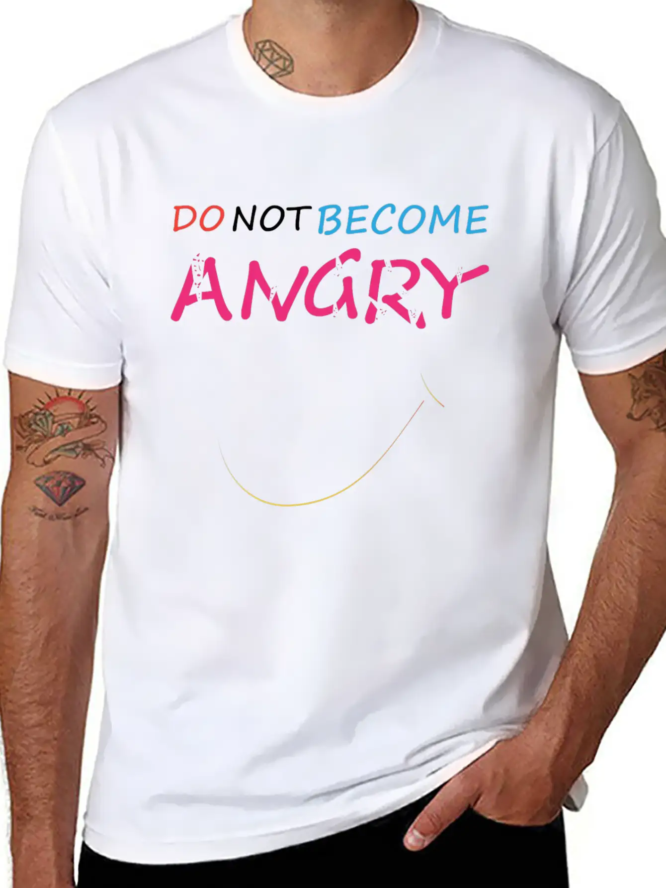 Do Not Become Angry N T-shirt Classic Cotton Tee – Unisex Comfort For Any Season