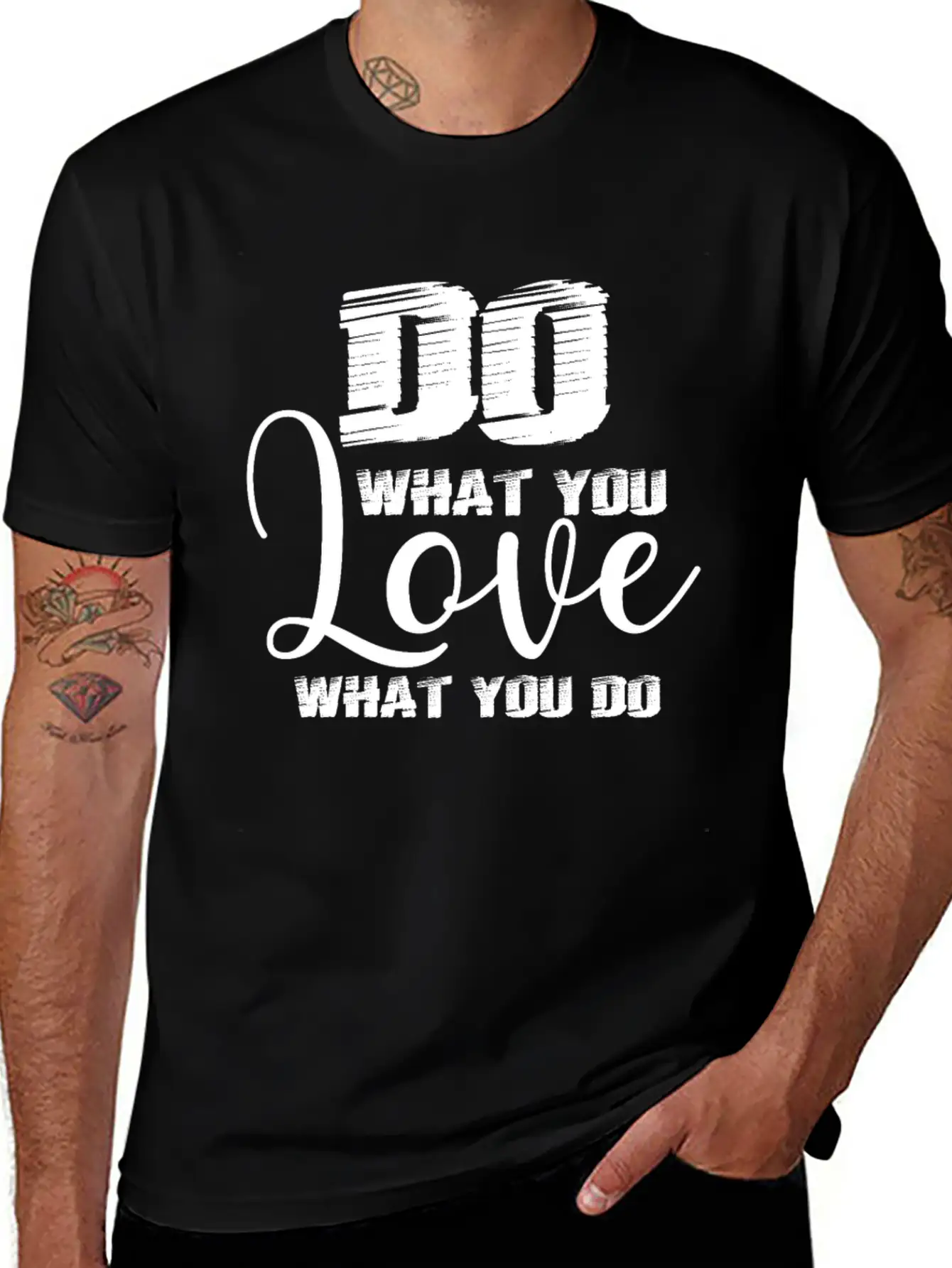 Do What You Love Motivation Quote Unisex Casual T-Shirt – Clean Design For Daily Comfort