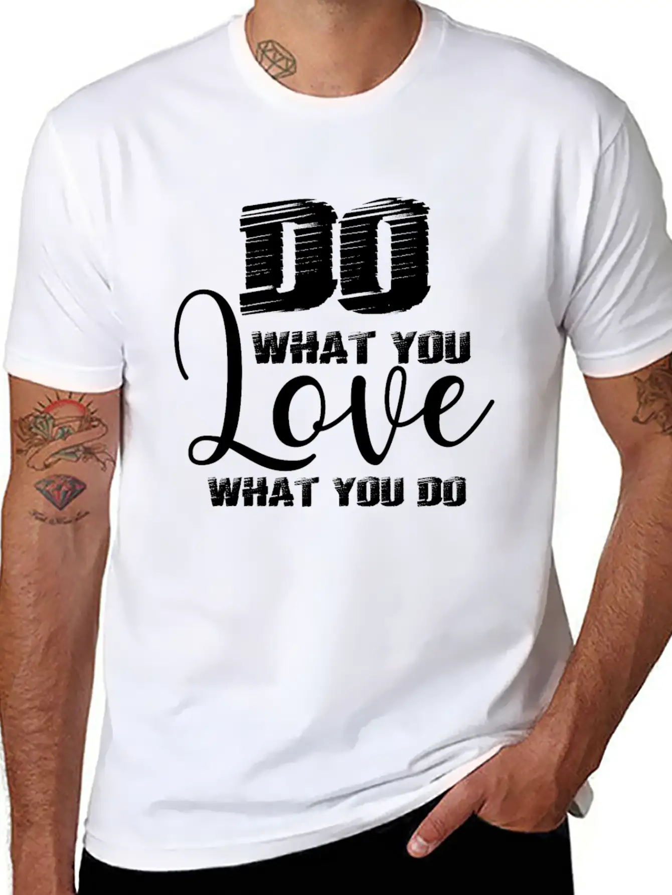 Do What You Love Motivation Quote Unisex Casual T-Shirt – Clean Design For Daily Comfort