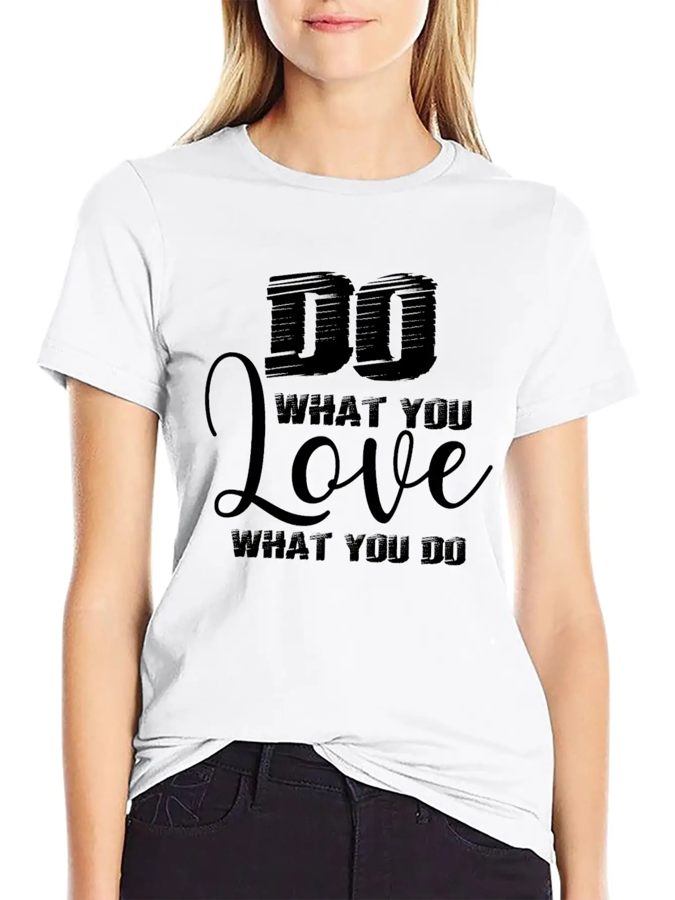 Do What You Love Motivation Quote Unisex Casual T-Shirt – Clean Design For Daily Comfort