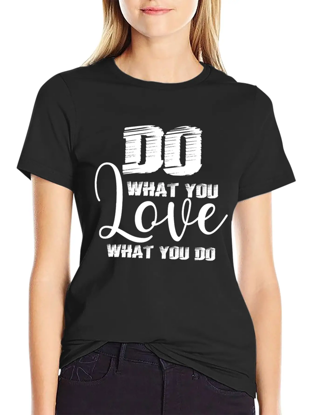 Do What You Love Motivation Quote Unisex Casual T-Shirt – Clean Design For Daily Comfort