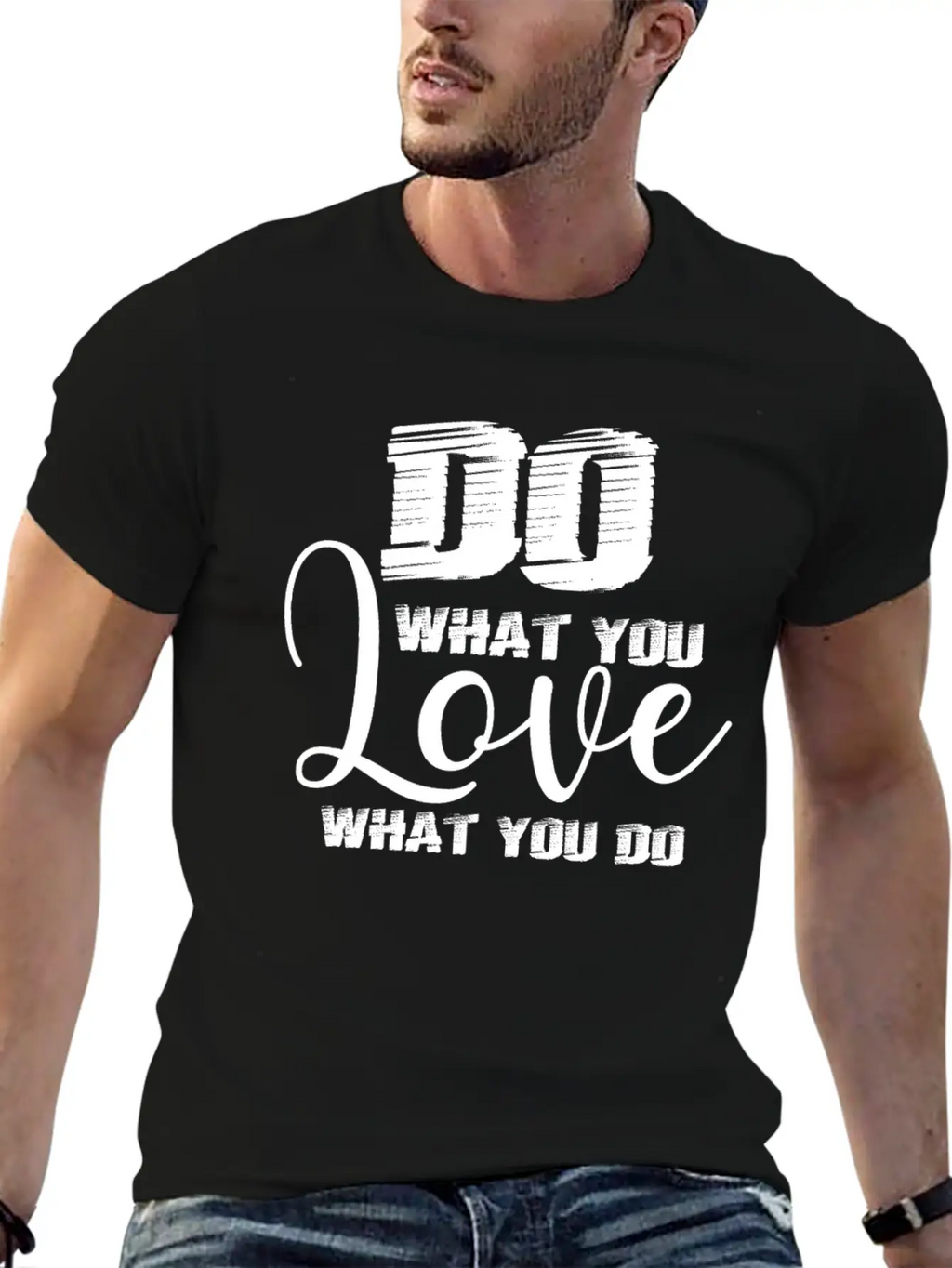 Do What You Love Motivation Quote Unisex Casual T-Shirt – Clean Design For Daily Comfort
