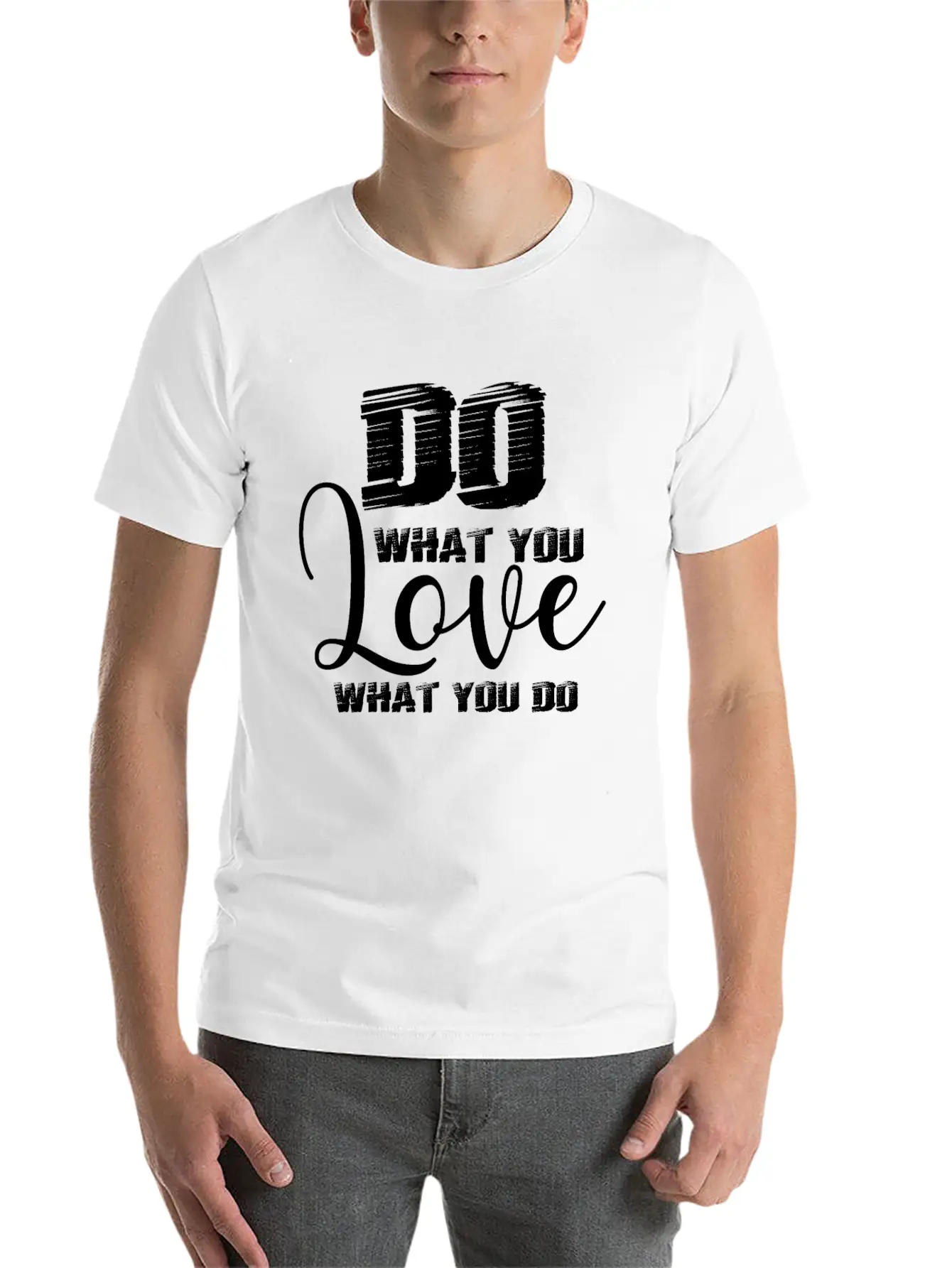 Do What You Love Motivation Quote Unisex Casual T-Shirt – Clean Design For Daily Comfort