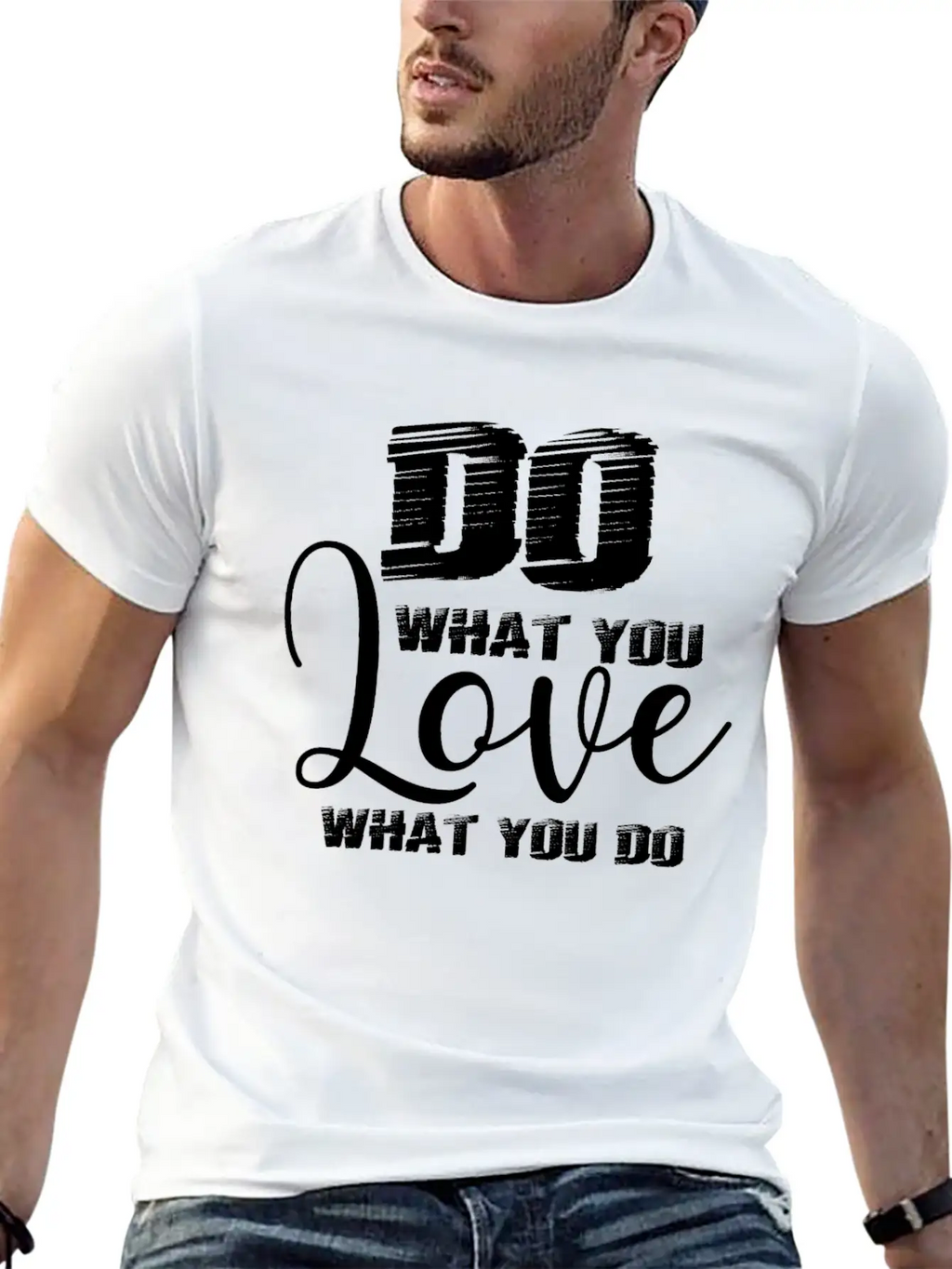 Do What You Love Motivation Quote Unisex Casual T-Shirt – Clean Design For Daily Comfort
