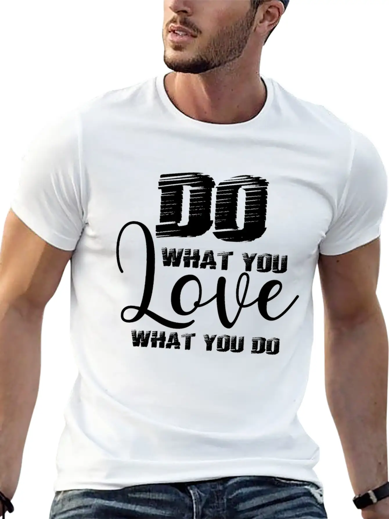 Do What You Love Motivation Quote Unisex Casual T-Shirt – Clean Design For Daily Comfort