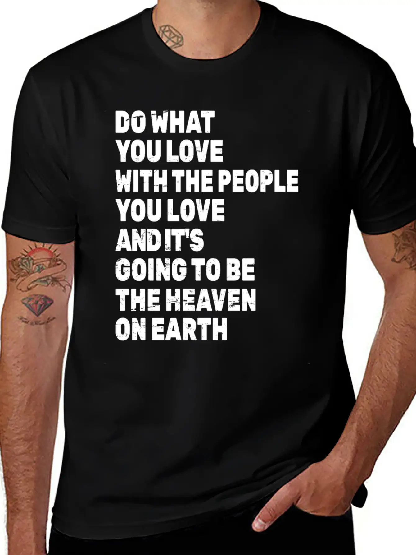 Do What You Love With The People You Love Stylish Everyday T-Shirt – Unisex Basic Cotton Tee