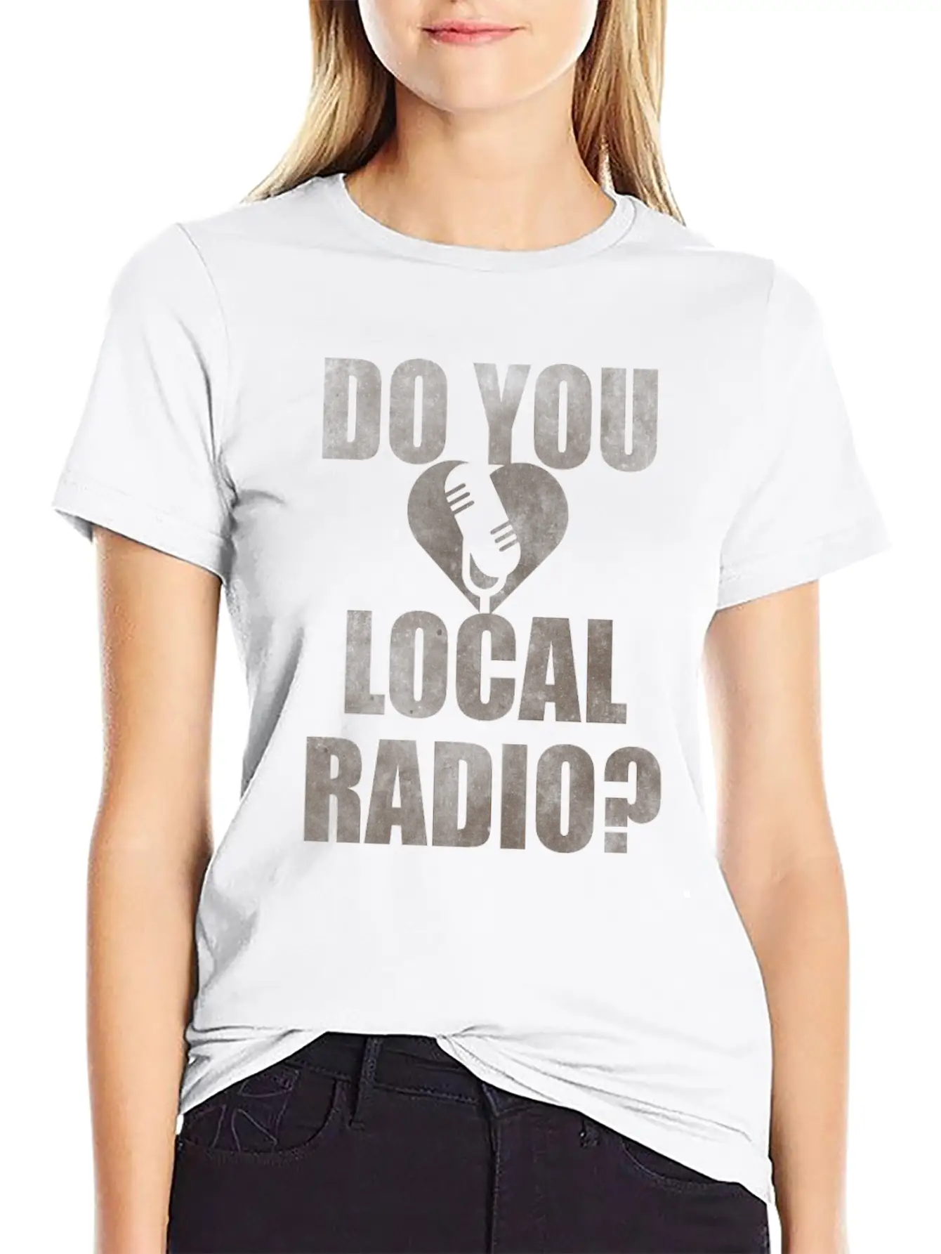 Do You Love Local Radio Breathable Soft Cotton T-Shirt – Timeless Casual Look