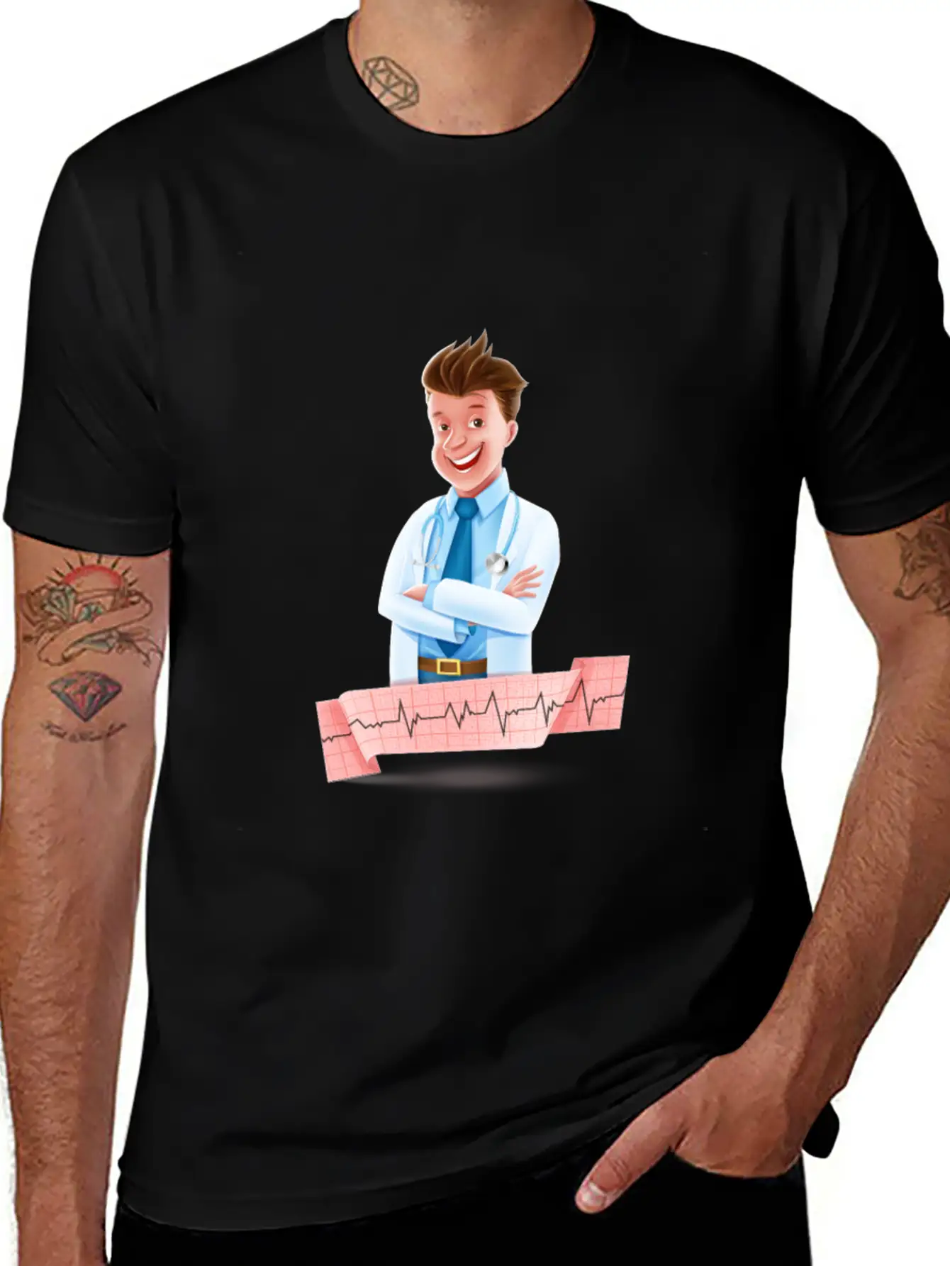 Doctor Doc Physician Medical Hospital Infirmary Cl Timeless Short Sleeve Tee – Comfy And Minimalist Design