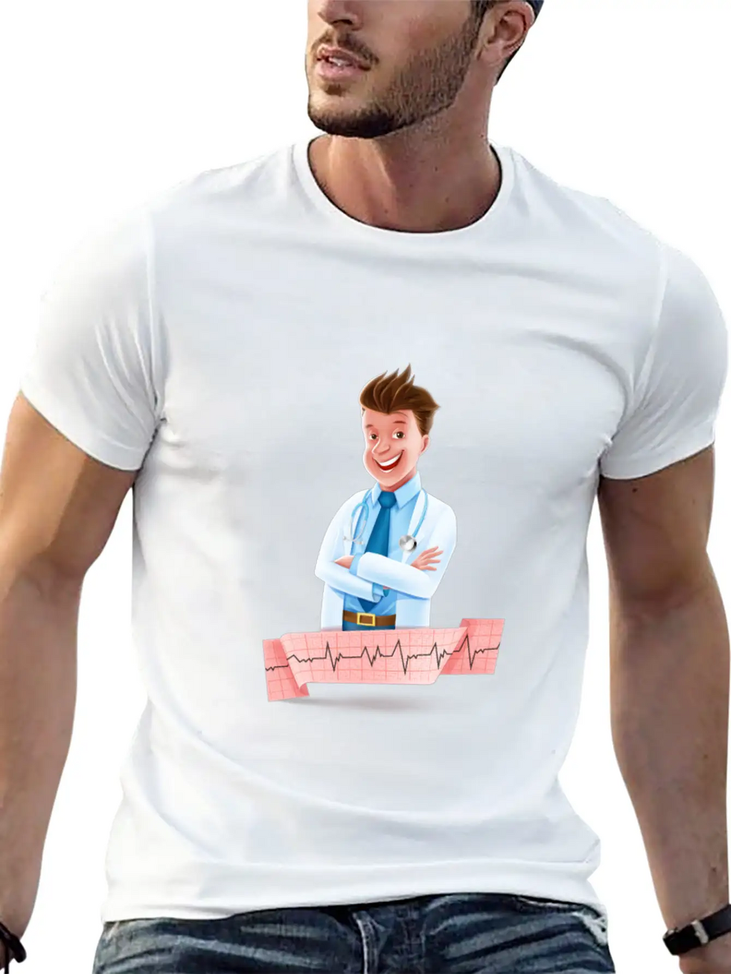 Doctor Doc Physician Medical Hospital Infirmary Cl Timeless Short Sleeve Tee – Comfy And Minimalist Design