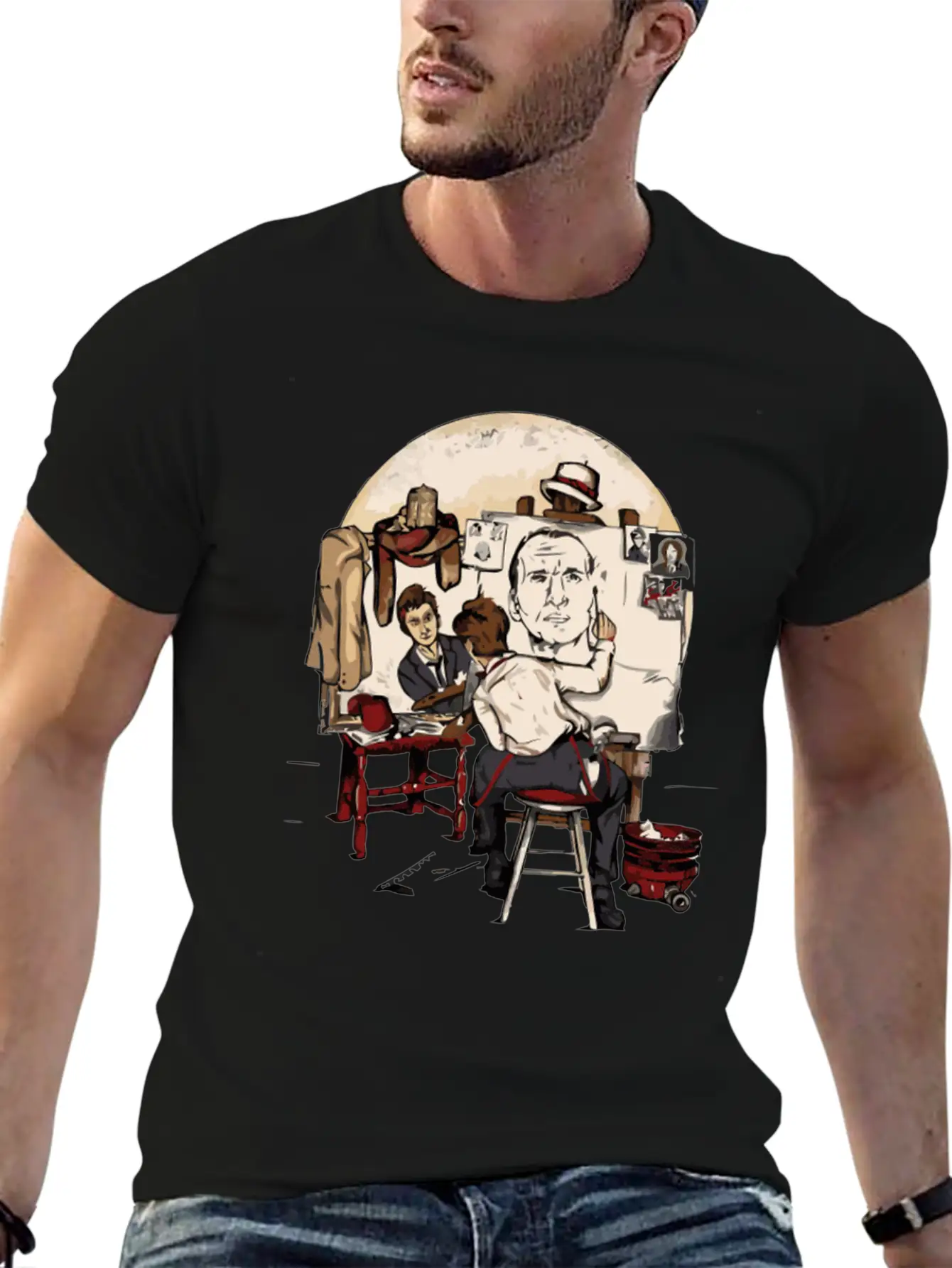 Doctor S Portrait Breathable Soft Cotton T-Shirt – Timeless Casual Look