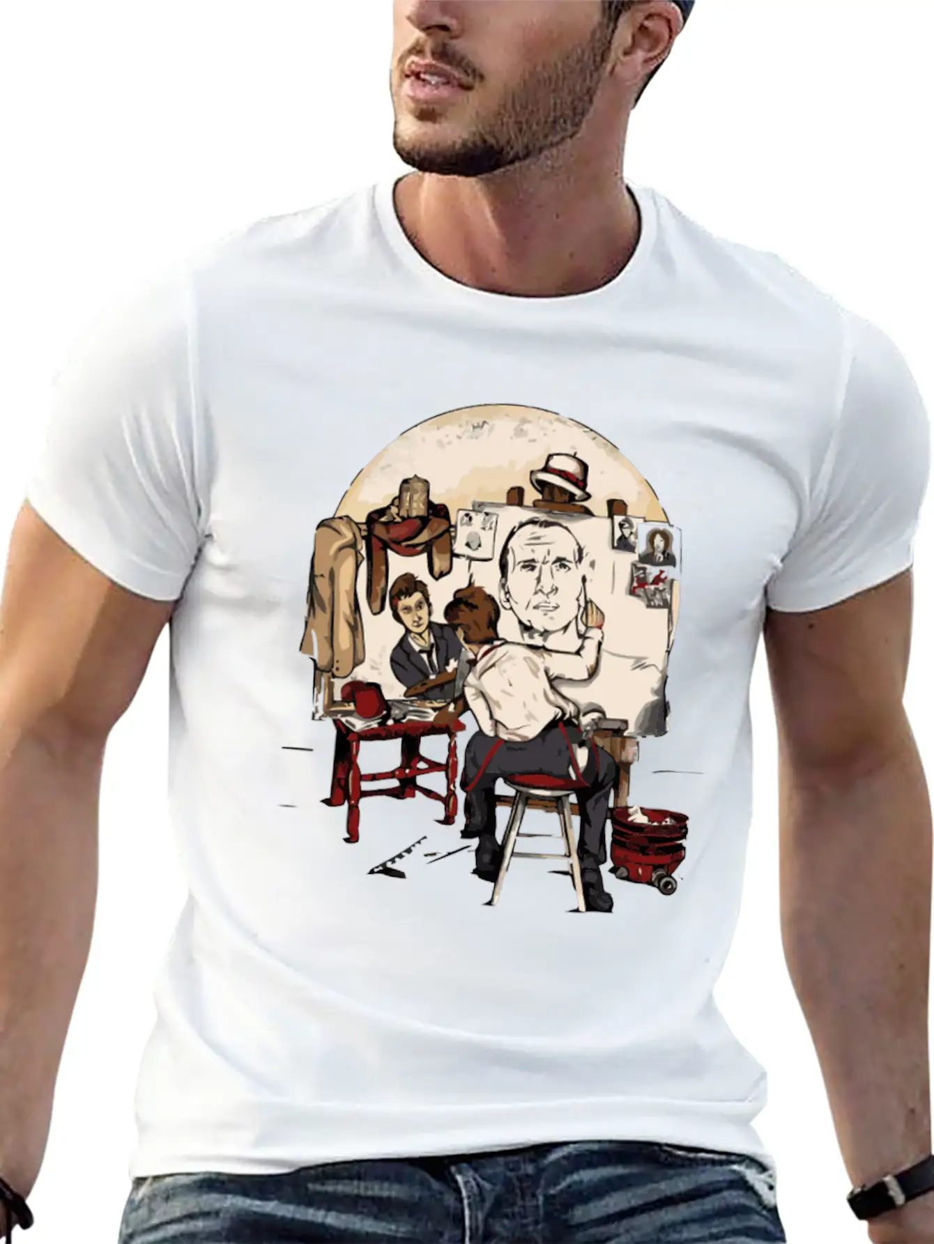 Doctor S Portrait Breathable Soft Cotton T-Shirt – Timeless Casual Look