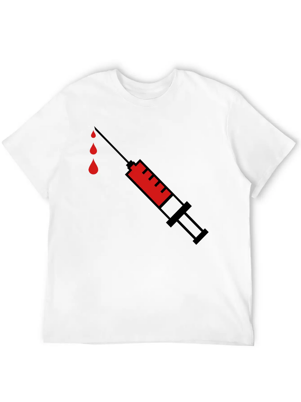 Doctor Syringe Blood Hospital Breathable Graphic T-Shirt – Perfect For Casual Days