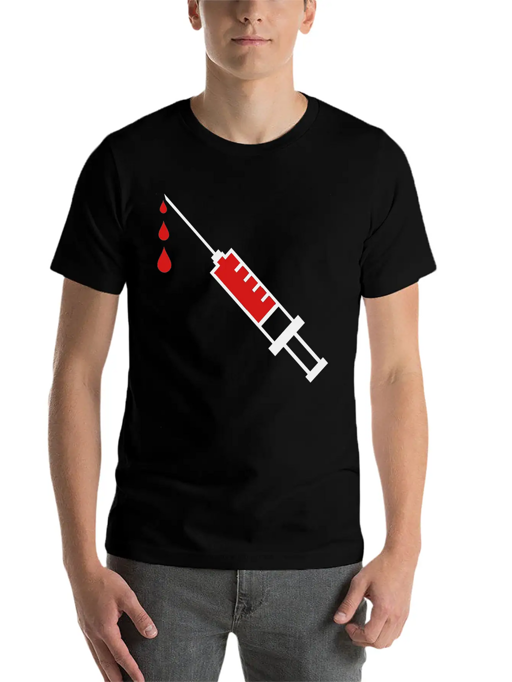 Doctor Syringe Blood Hospital Breathable Graphic T-Shirt – Perfect For Casual Days