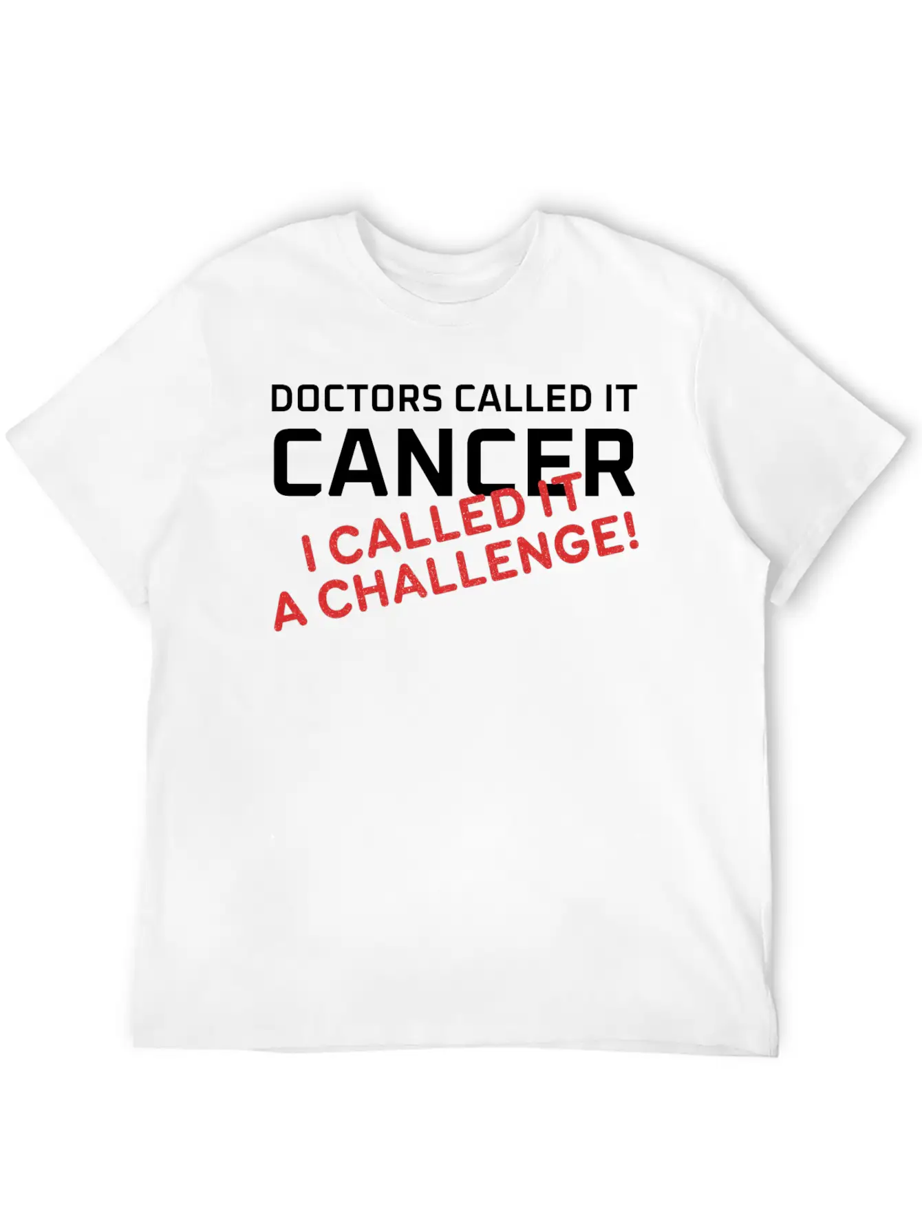 Doctors Called It Cancer, I Called It A Challenge! Stylish Everyday T-Shirt – Unisex Basic Cotton Tee