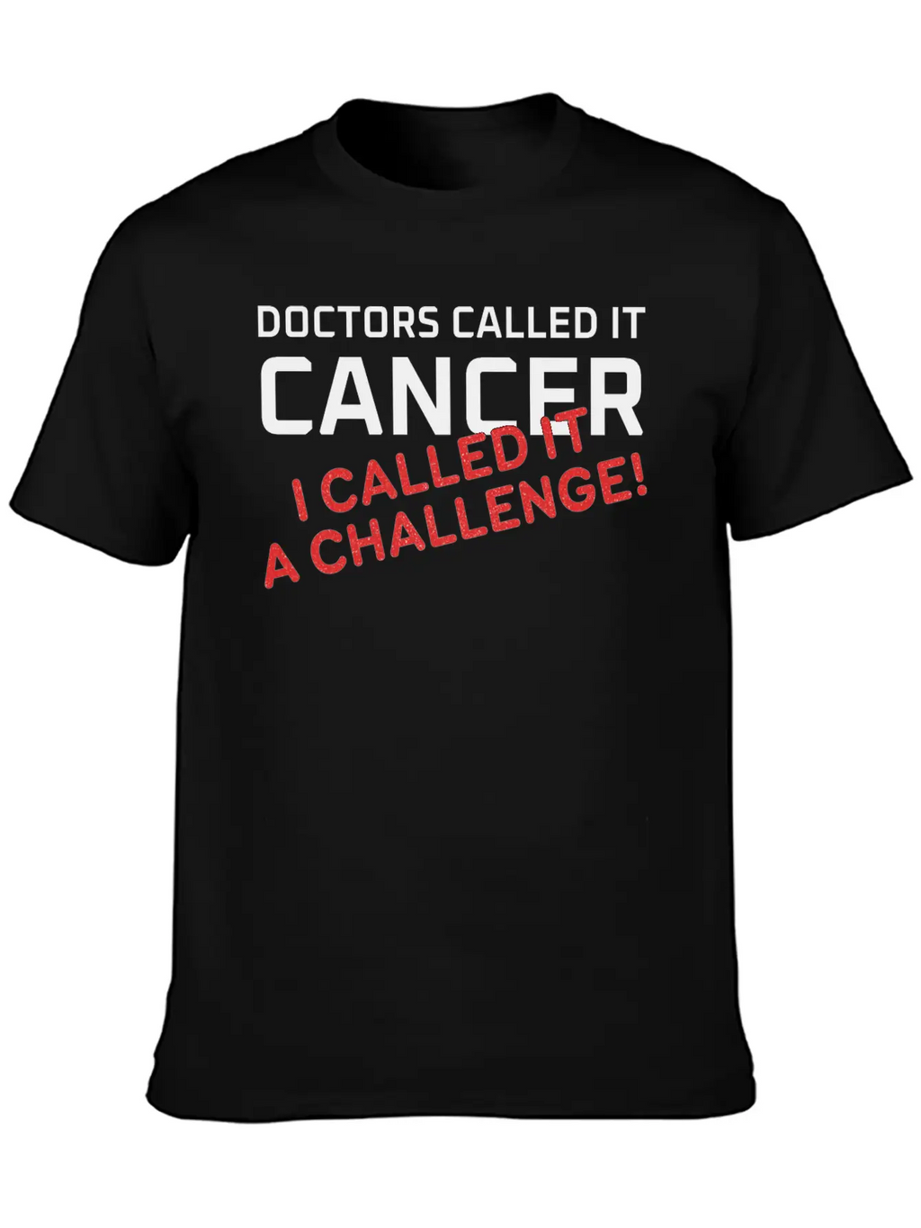 Doctors Called It Cancer, I Called It A Challenge! Stylish Everyday T-Shirt – Unisex Basic Cotton Tee