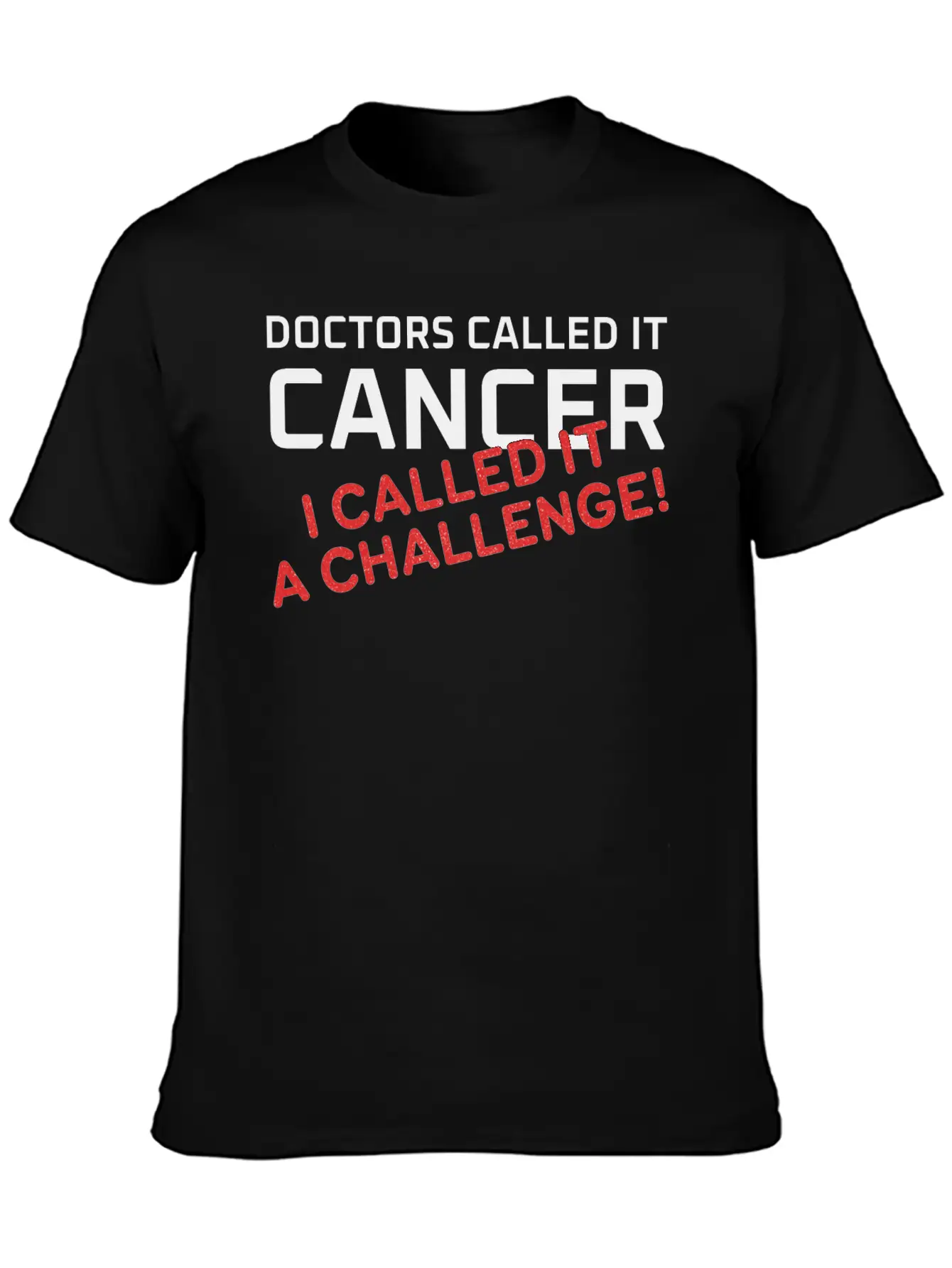 Doctors Called It Cancer, I Called It A Challenge! Stylish Everyday T-Shirt – Unisex Basic Cotton Tee