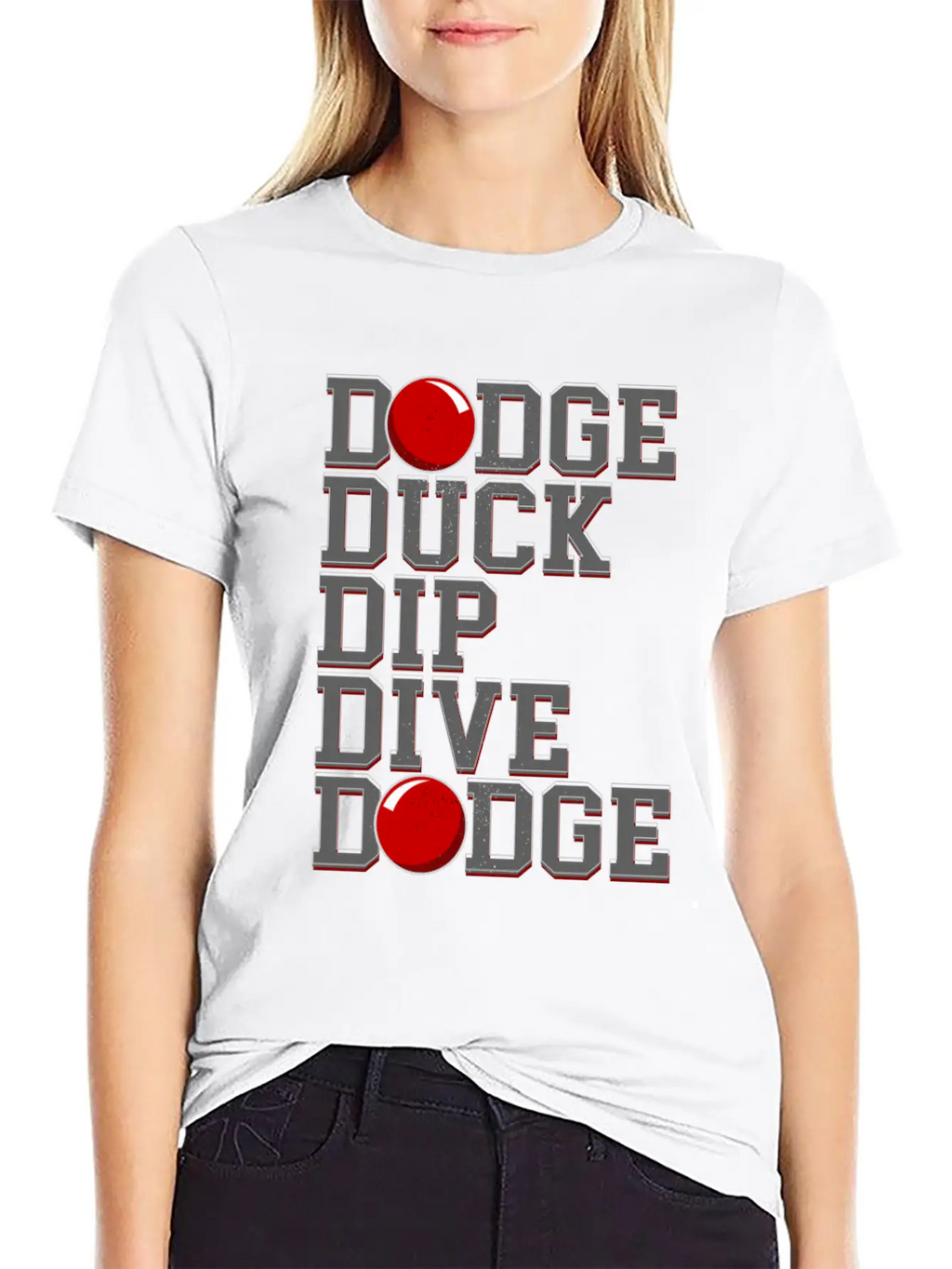 Dodge Ball Dodgeball Dodge Duck Dip Dive Breathable Soft Cotton T-Shirt – Timeless Casual Look