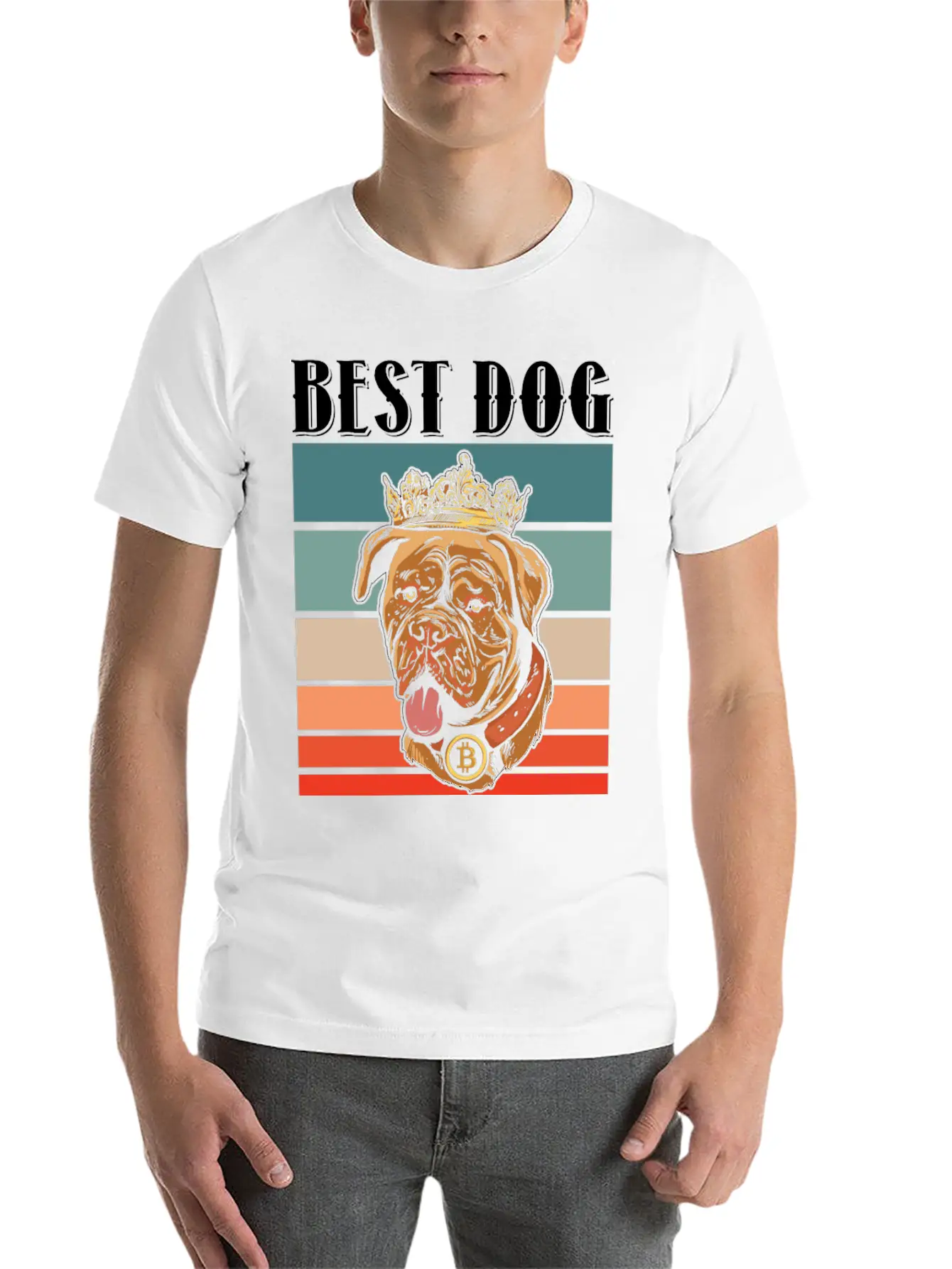 Dog And Crypto Lover Unisex Casual T-Shirt – Clean Design For Daily Comfort