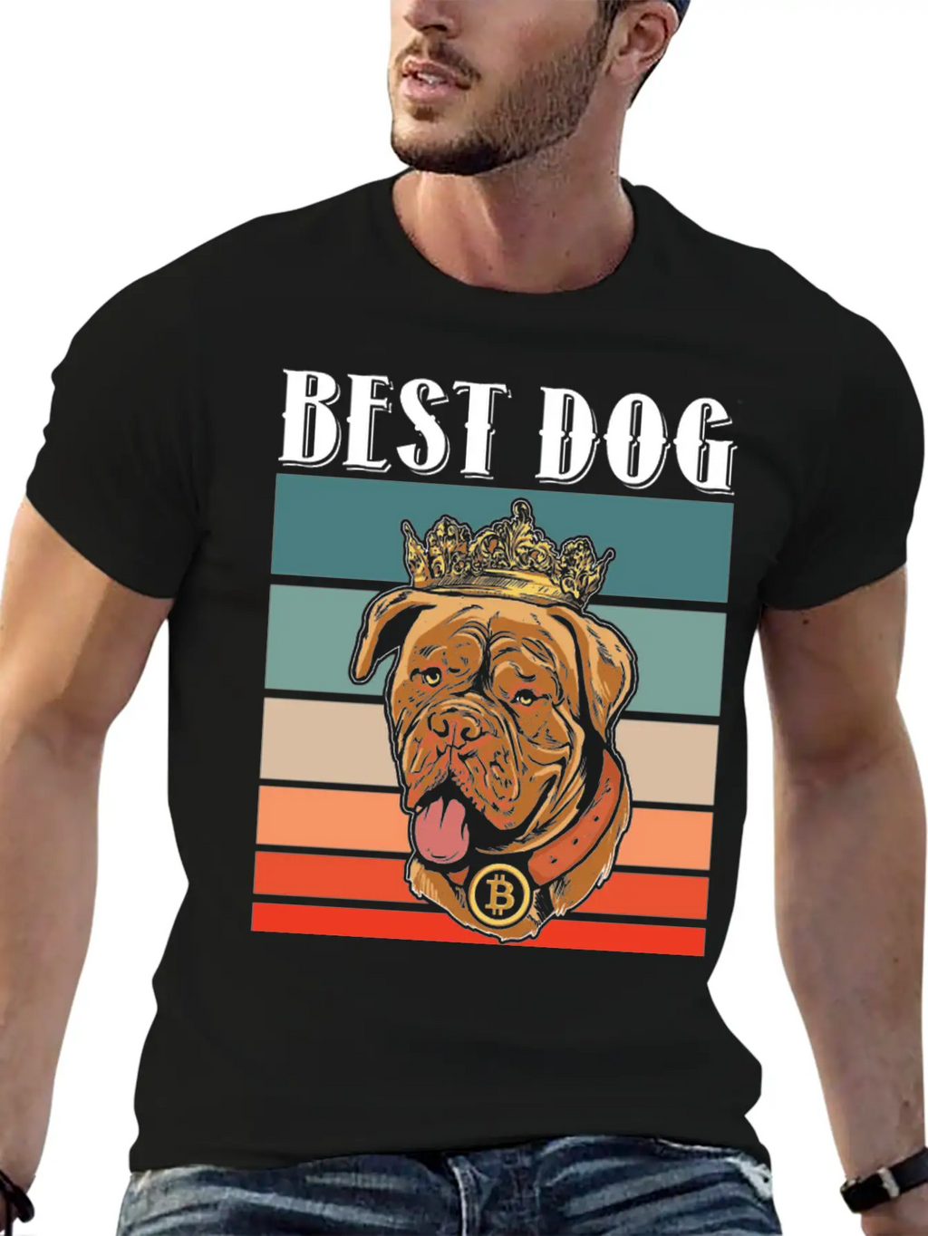 Dog And Crypto Lover Unisex Casual T-Shirt – Clean Design For Daily Comfort