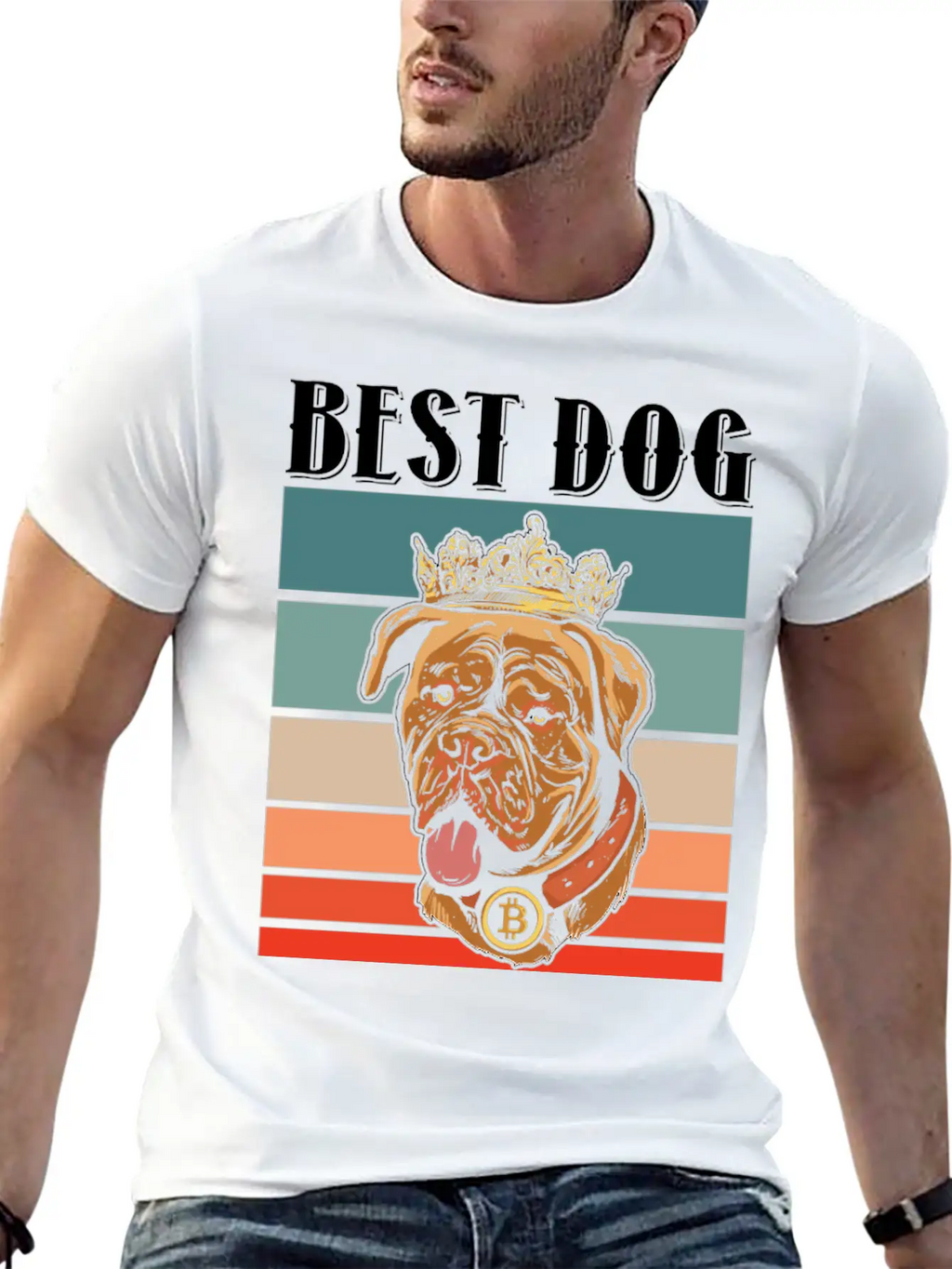 Dog And Crypto Lover Unisex Casual T-Shirt – Clean Design For Daily Comfort