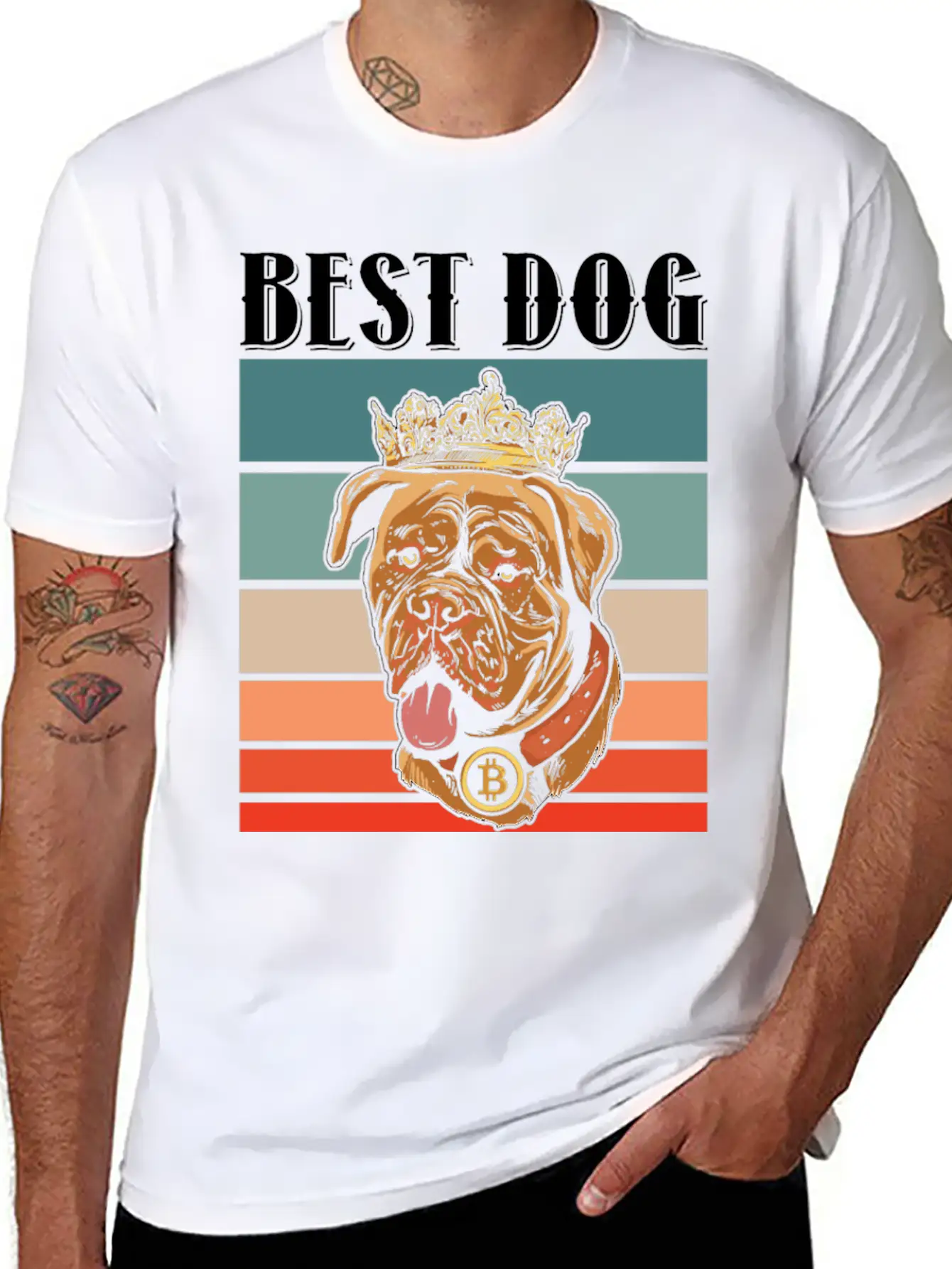 Dog And Crypto Lover Unisex Casual T-Shirt – Clean Design For Daily Comfort