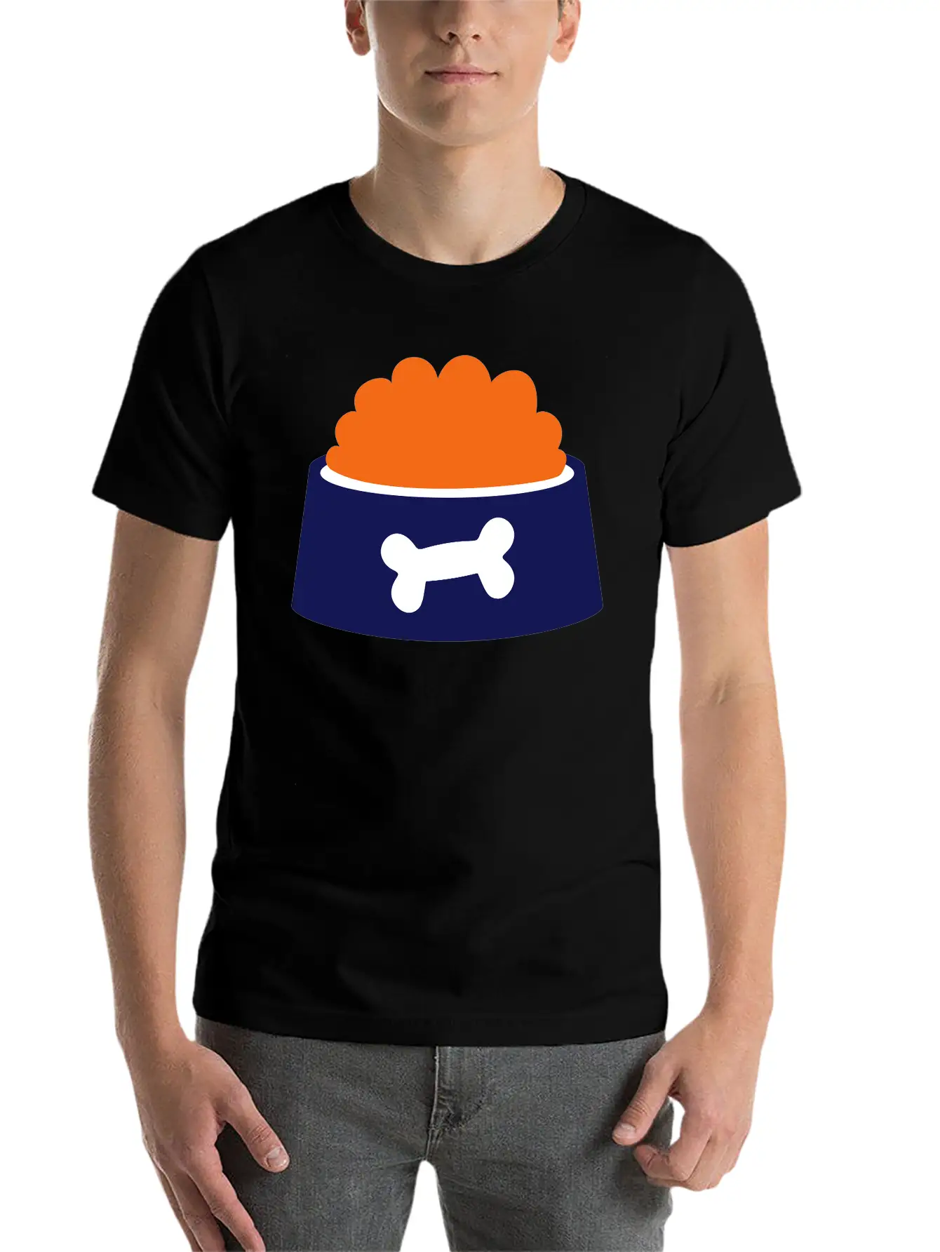 Dog Bowl - Gift For Dog Owner Essential Cotton Tee For Daily Outfits – Unisex Style