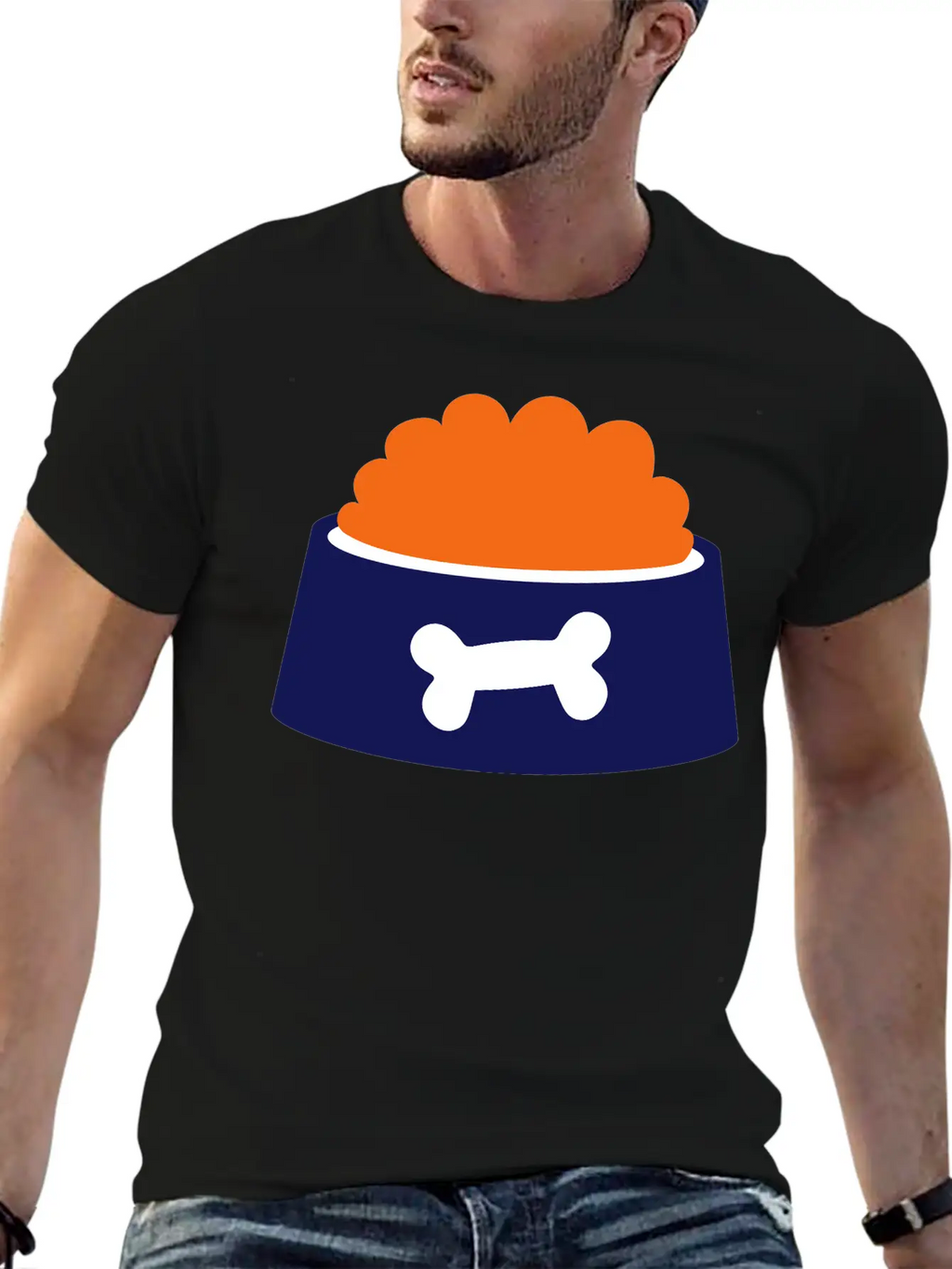 Dog Bowl - Gift For Dog Owner Essential Cotton Tee For Daily Outfits – Unisex Style